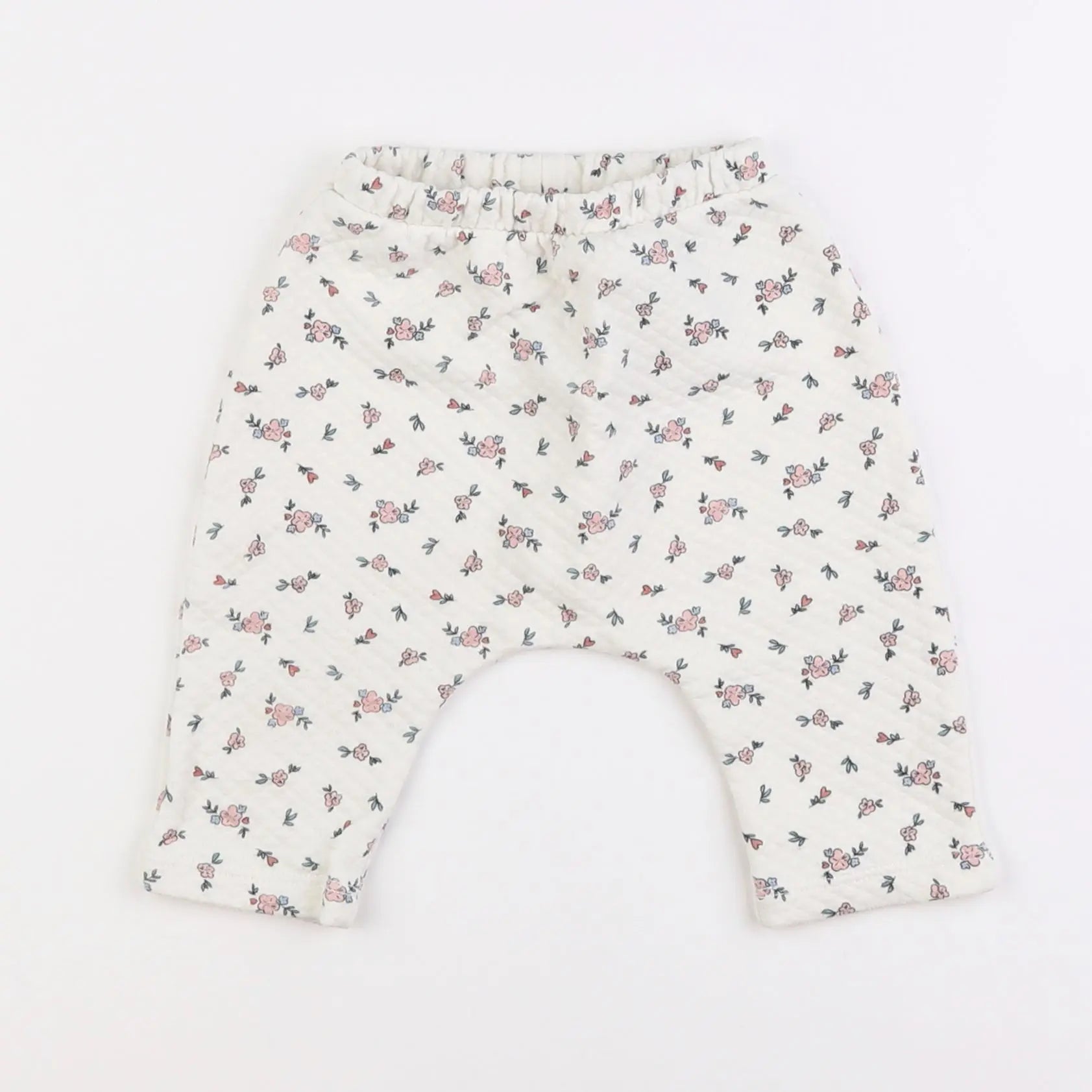 Vertbaudet - pantalon blanc - 6 mois
