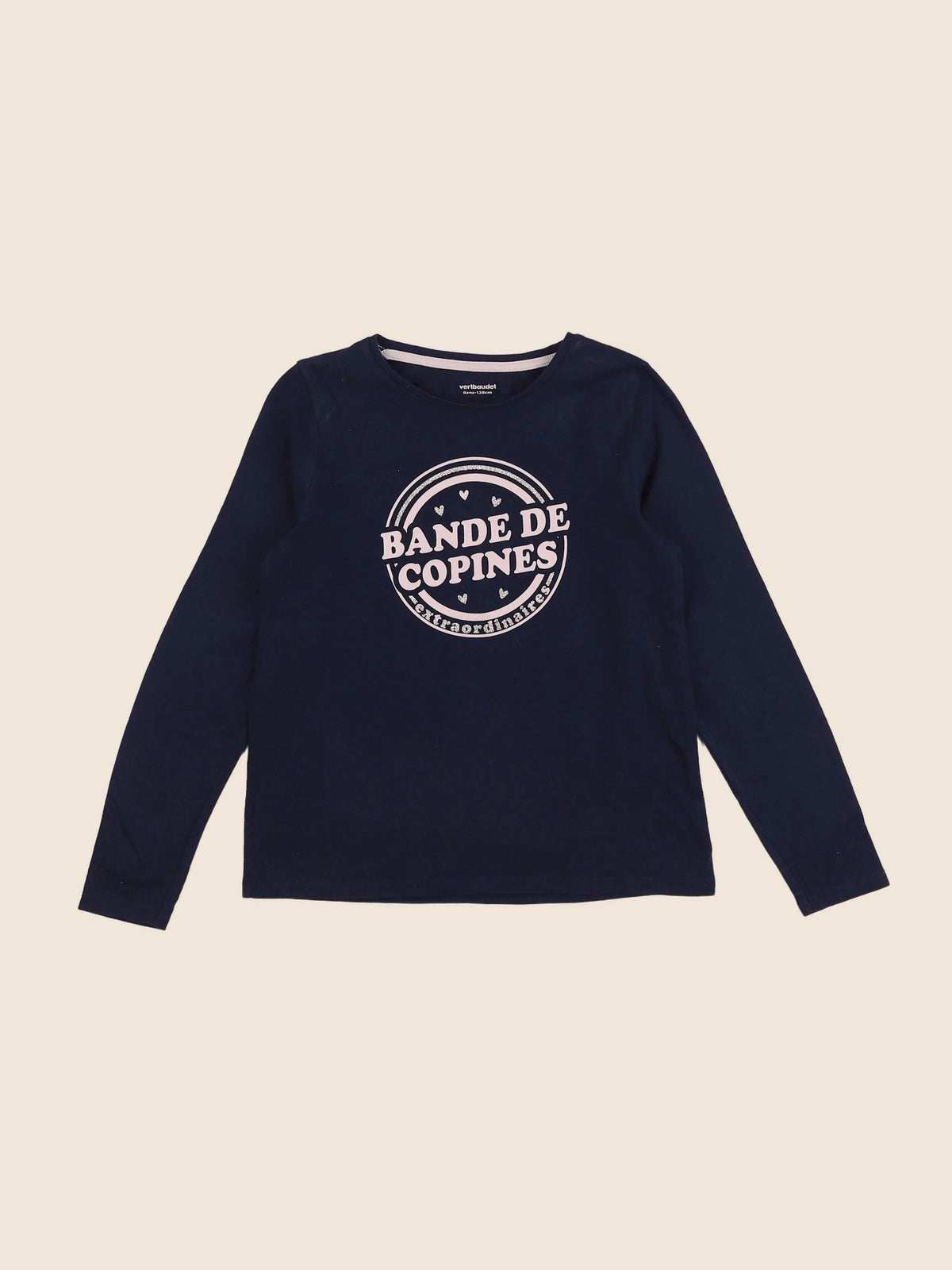 Vertbaudet - tee-shirt bleu - 8 ans