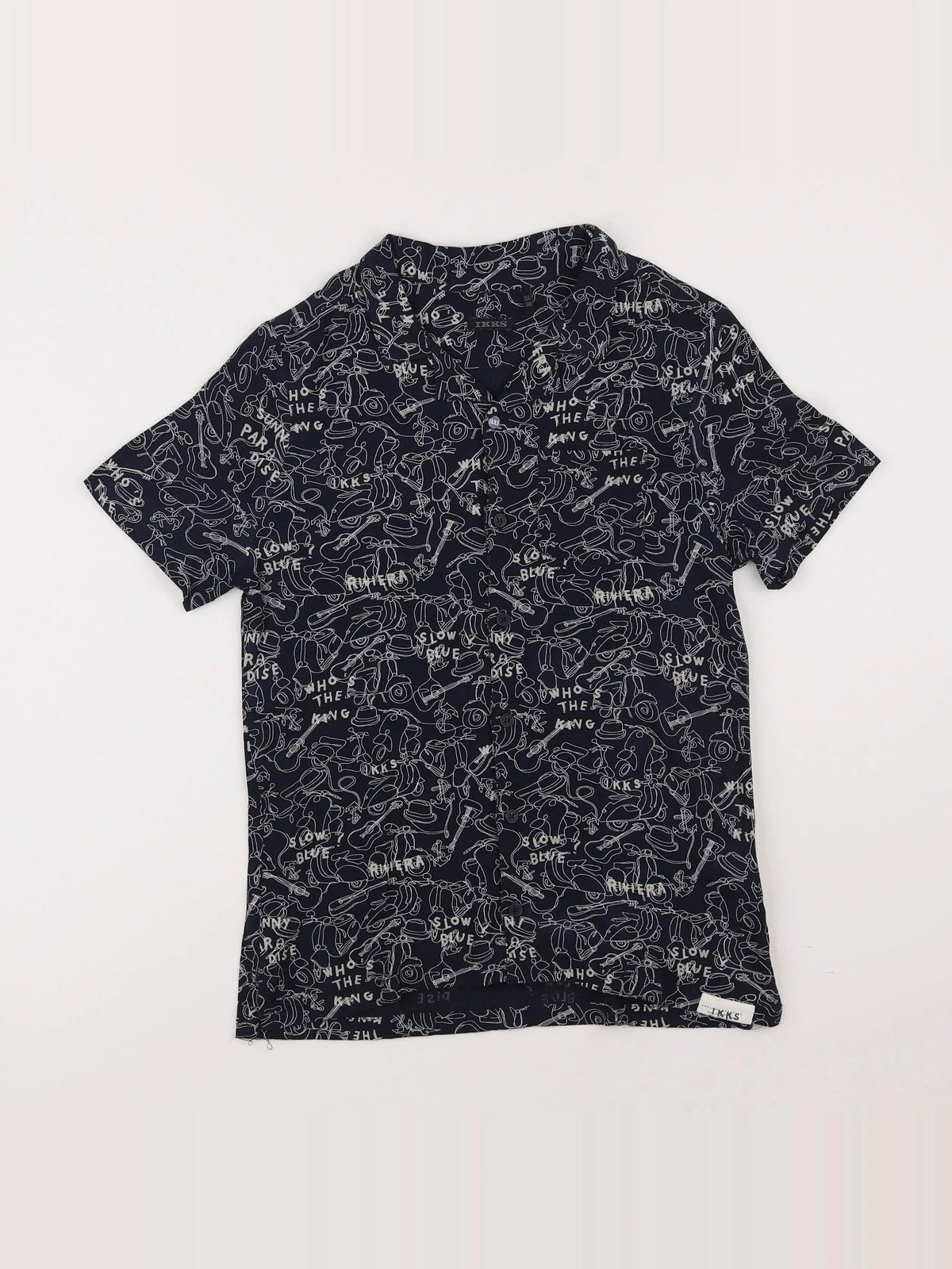 IKKS - chemise bleu - 10 ans