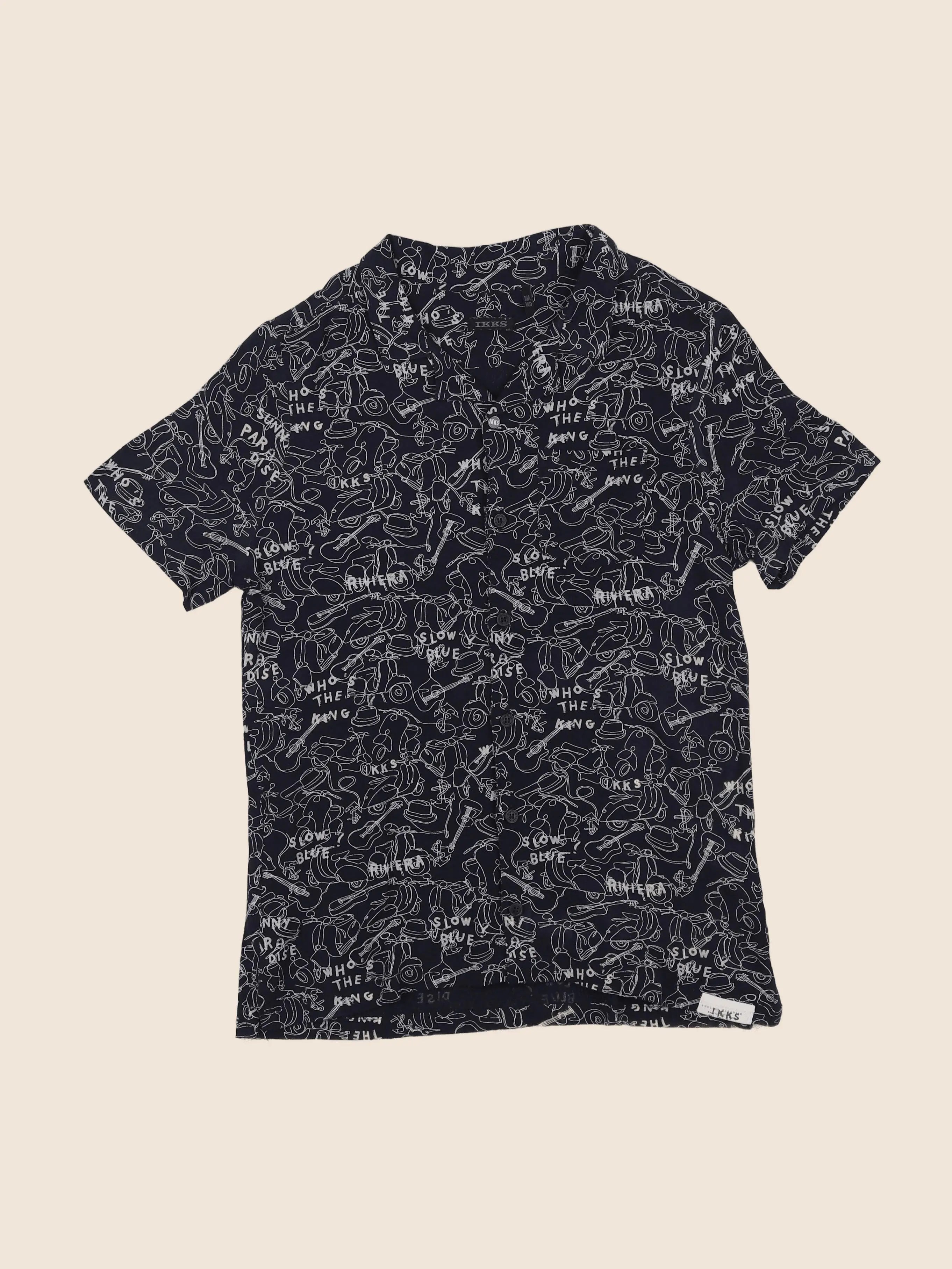 IKKS - chemise bleu - 10 ans