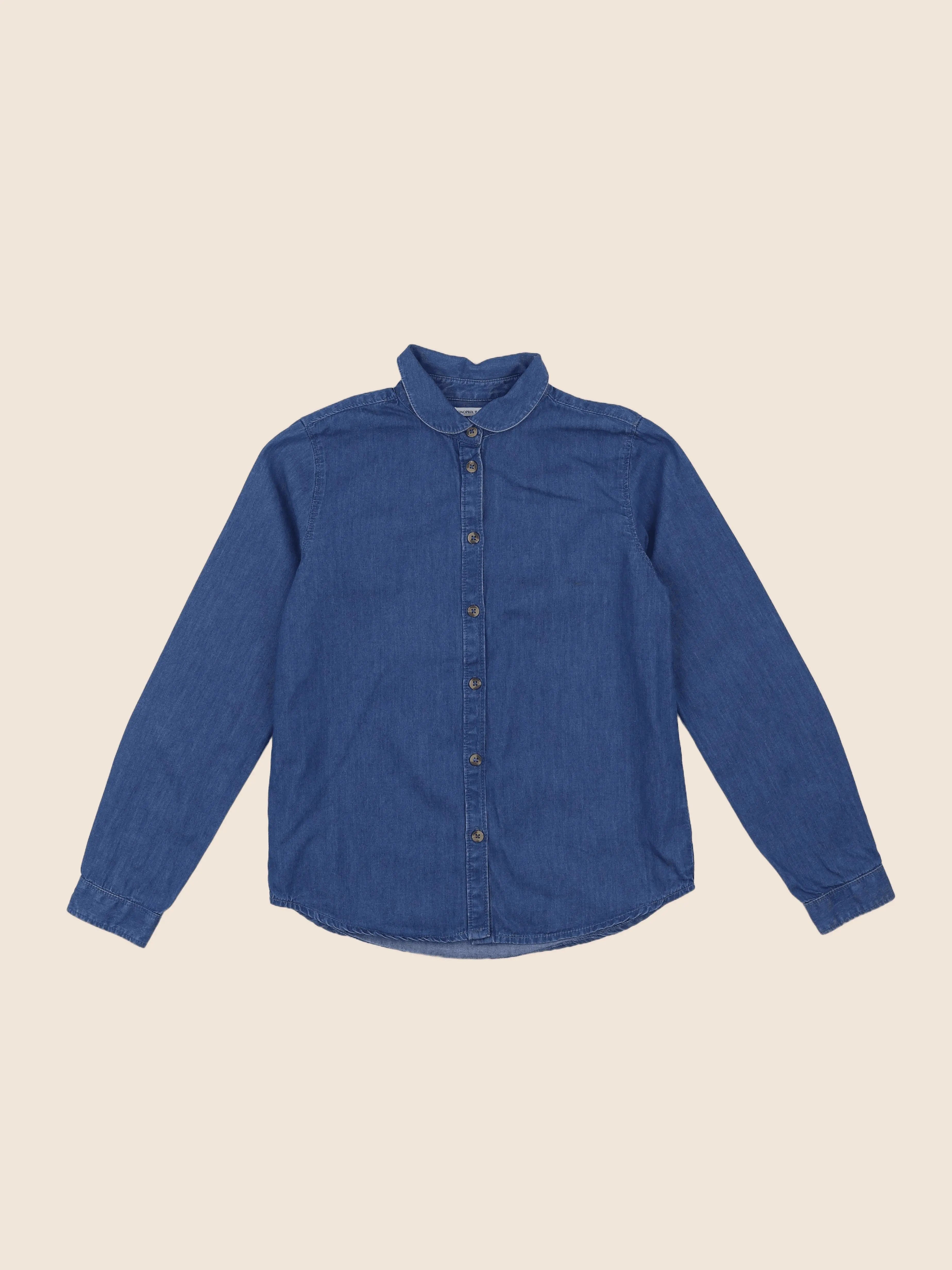 Monoprix - chemise bleu - 12 ans