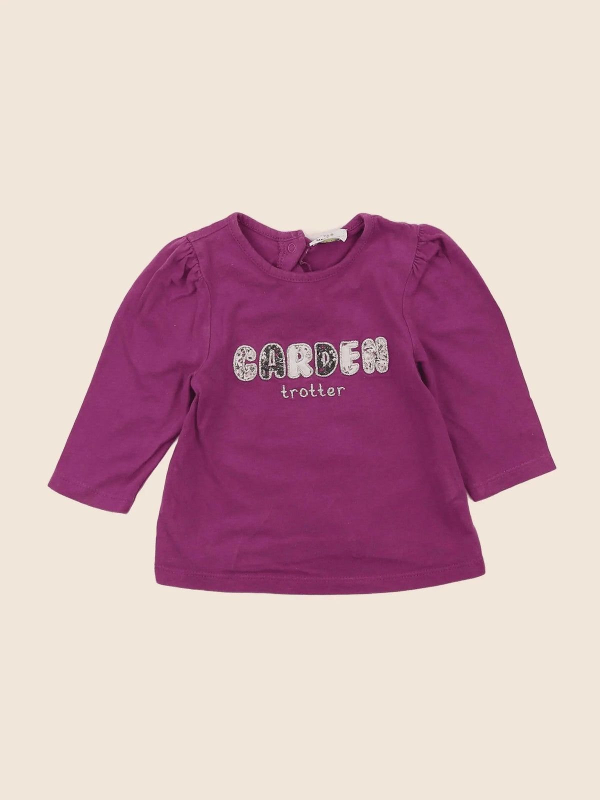 Tape à l'oeil - tee-shirt violet - 6 mois