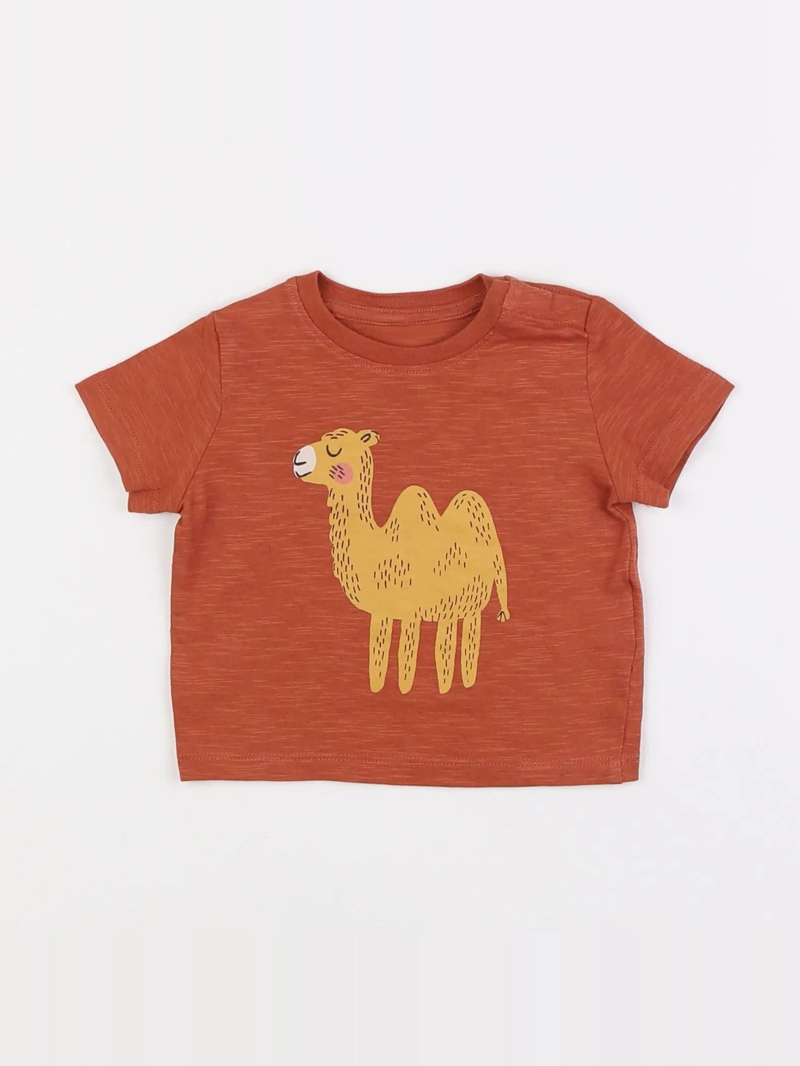 Boutchou - tee-shirt marron - 6 mois