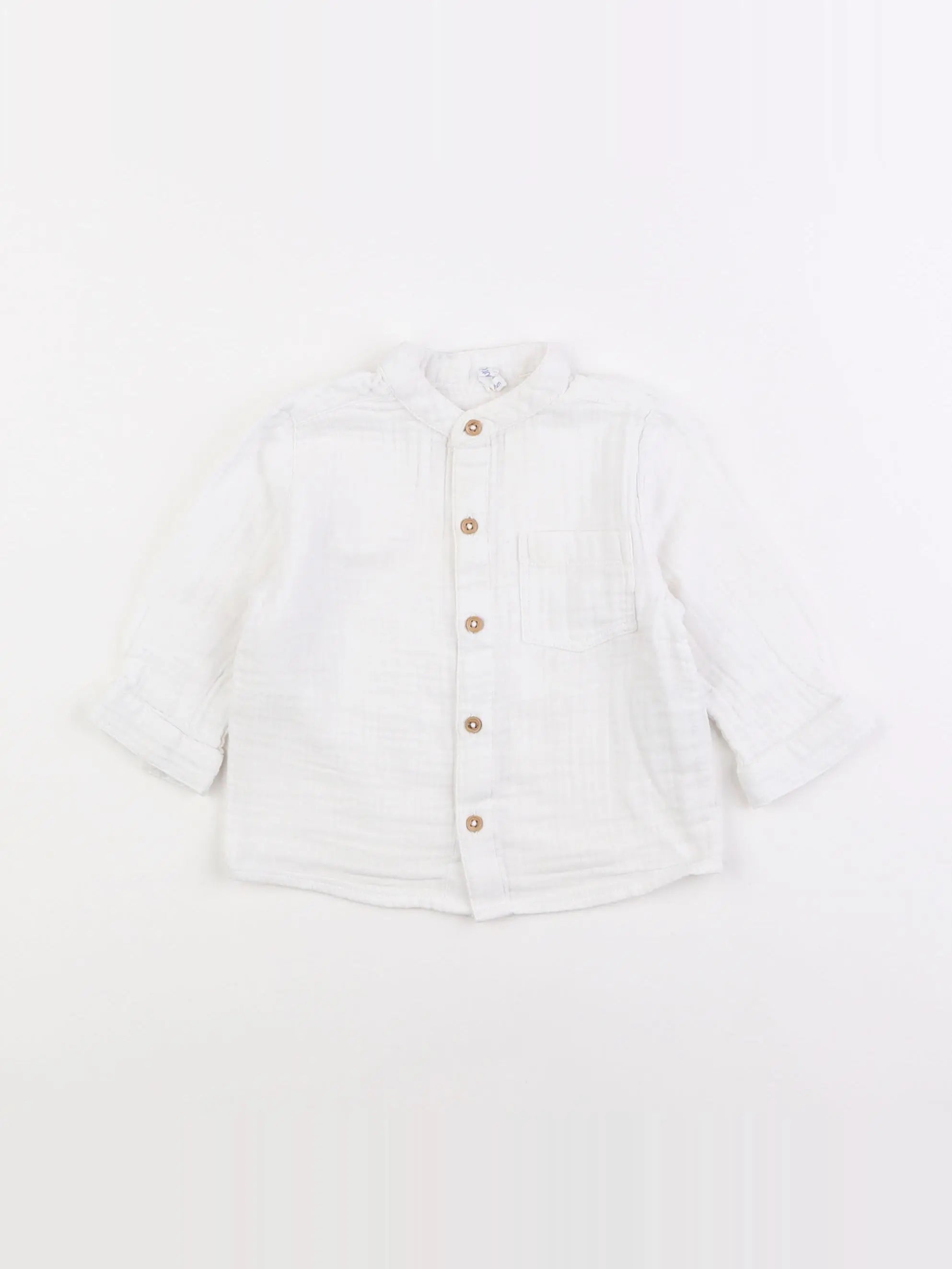 Boutchou - chemise blanc - 6 mois