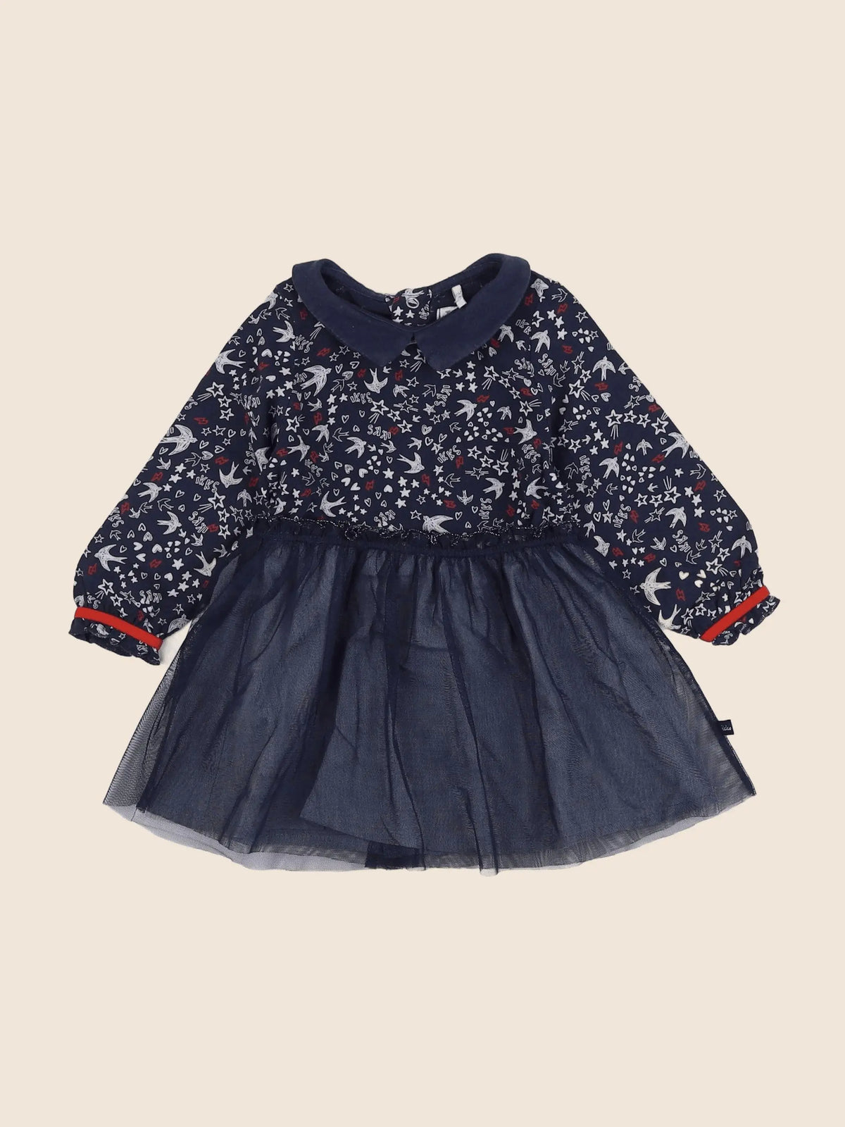 IKKS - robe bleu - 12 mois