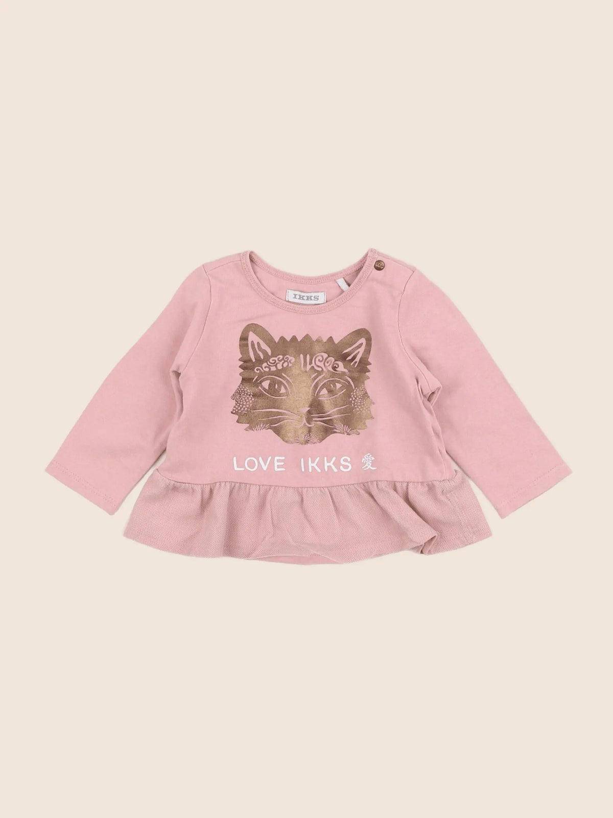 IKKS - tee-shirt rose - 6 mois