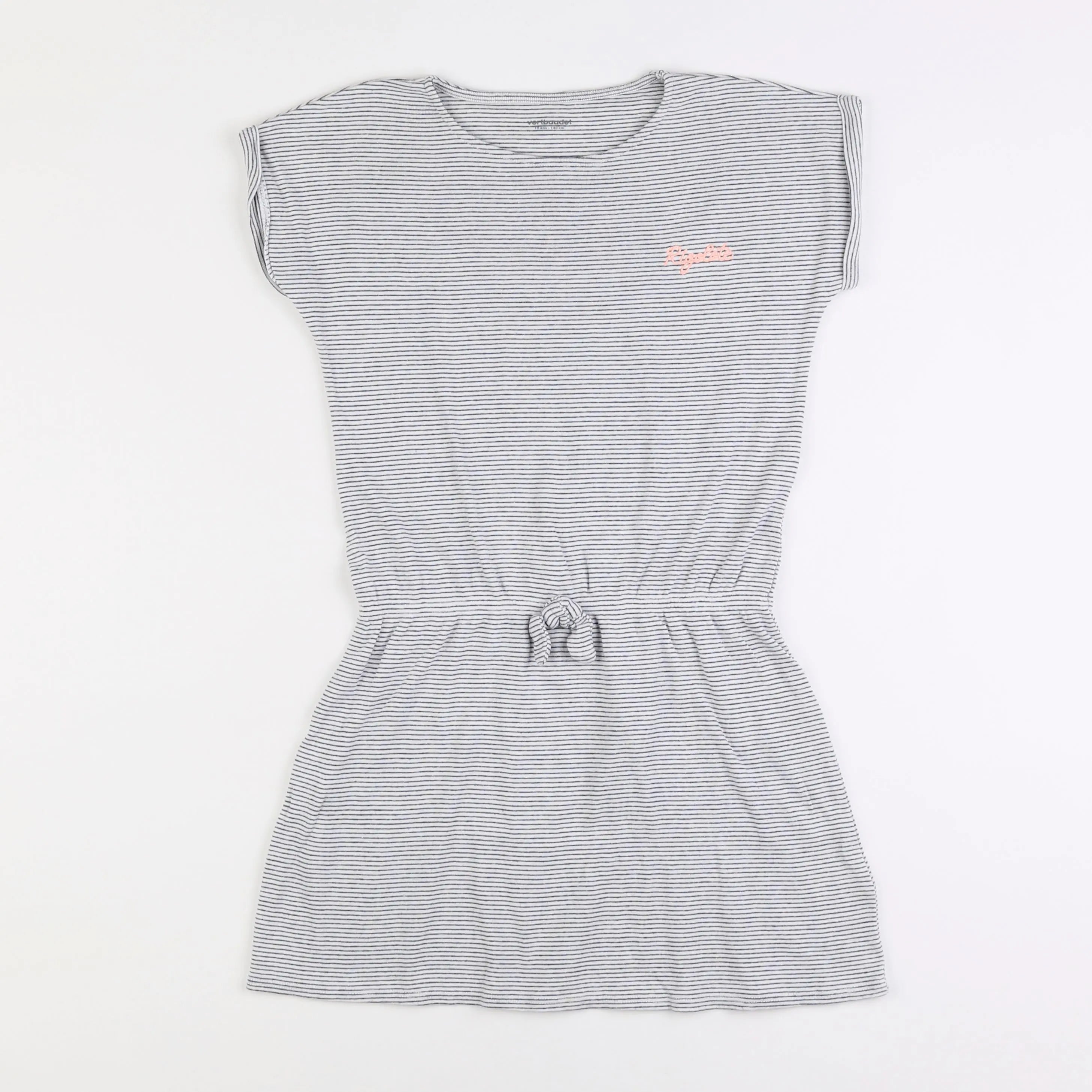 Vertbaudet - robe blanc, bleu - 10 ans