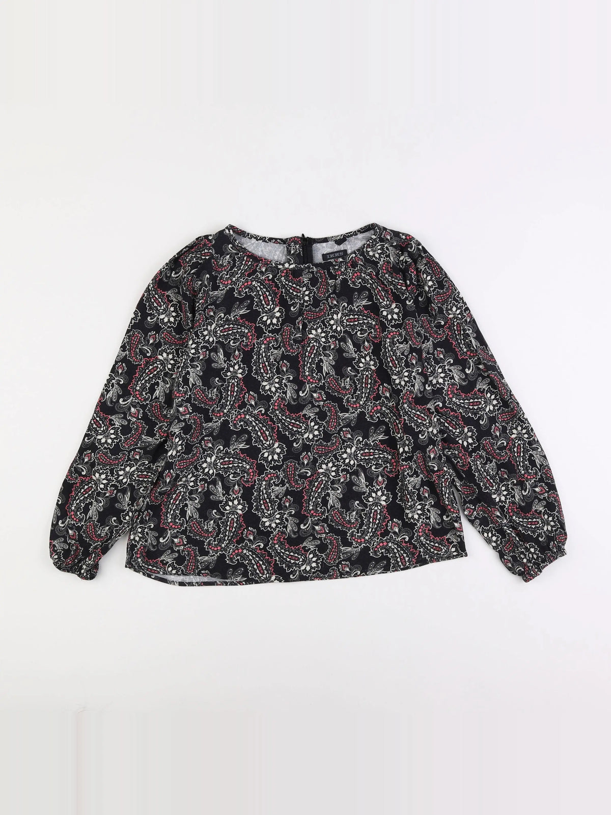 IKKS - blouse noir, rose - 8 ans