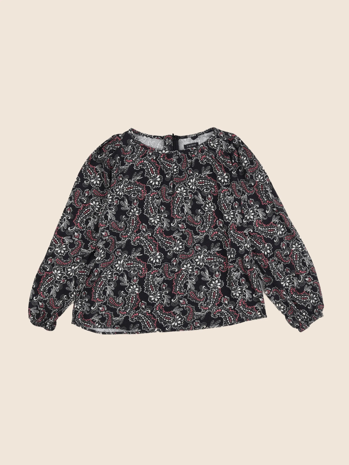 IKKS - blouse noir, rose - 8 ans