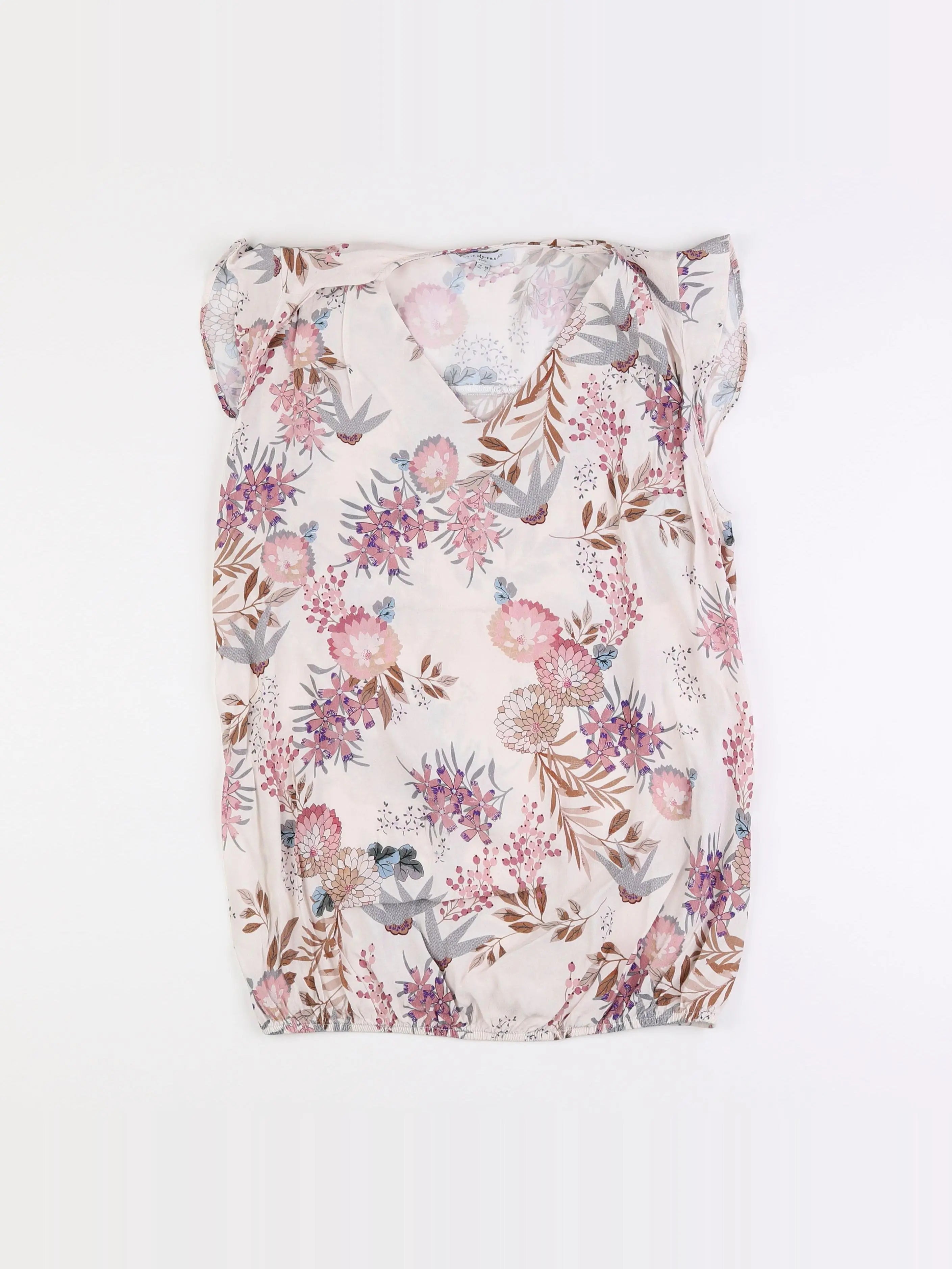 Envie de fraise - blouse grossesse beige, rose - 36