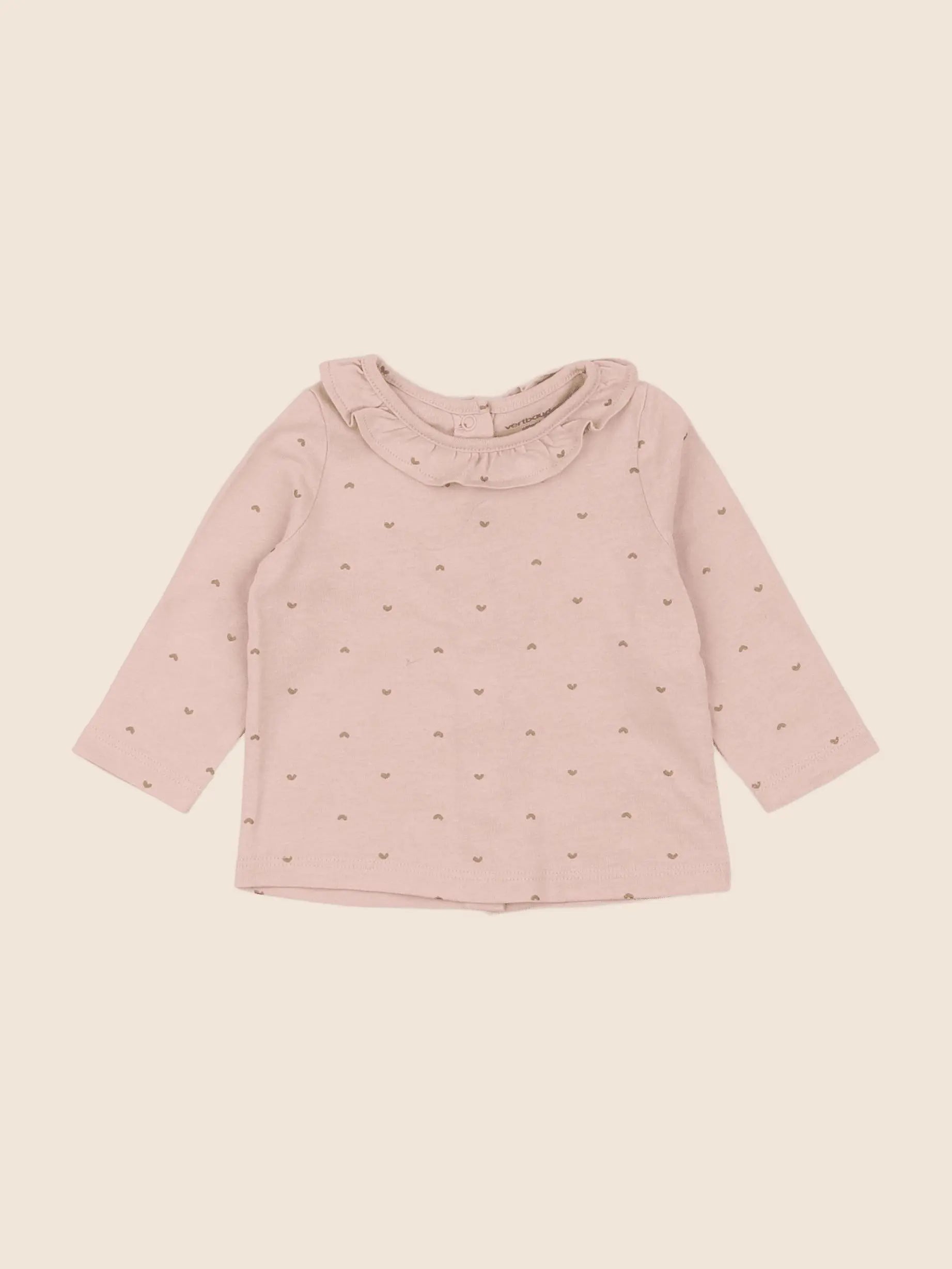 Vertbaudet - tee-shirt rose - 3 mois