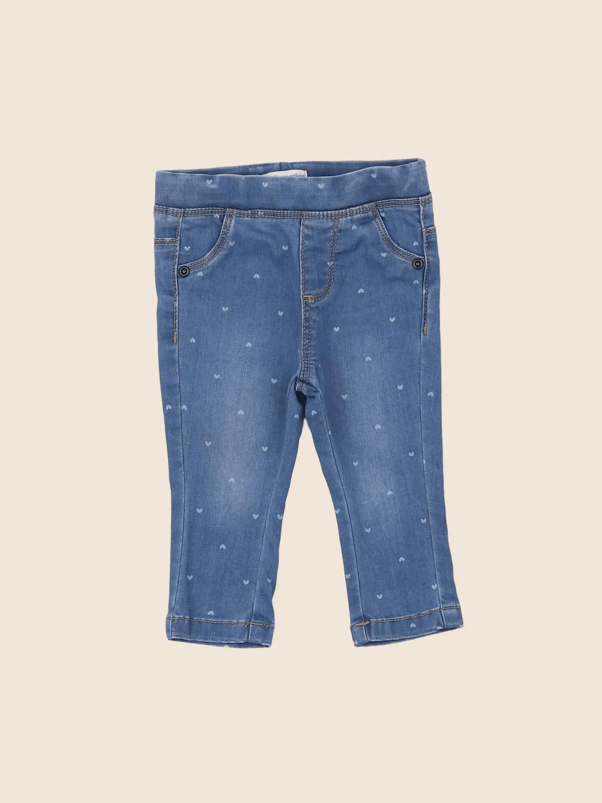 Vertbaudet - jegging bleu - 6 mois
