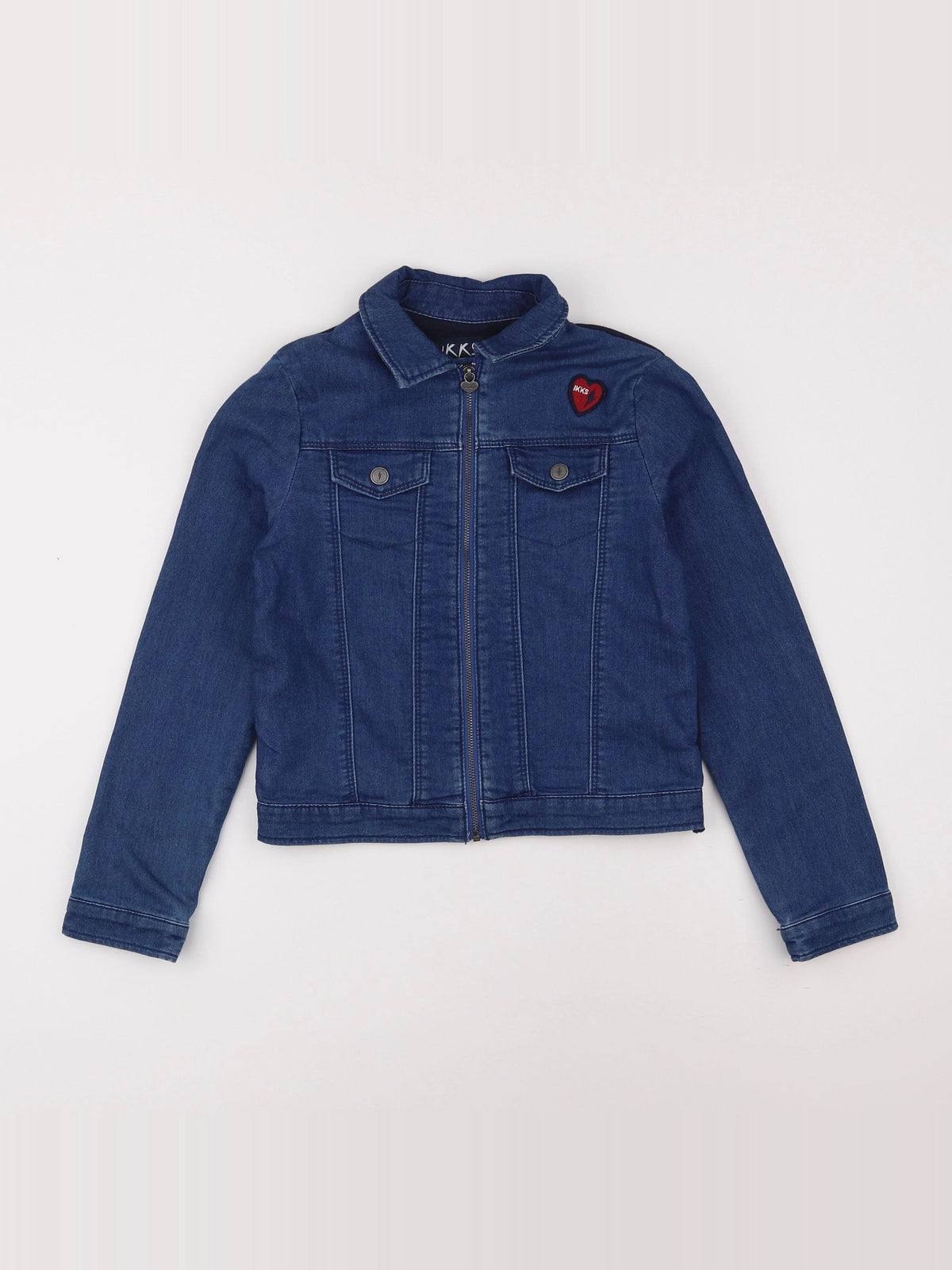 IKKS - veste imprimé au dos bleu - 10 ans