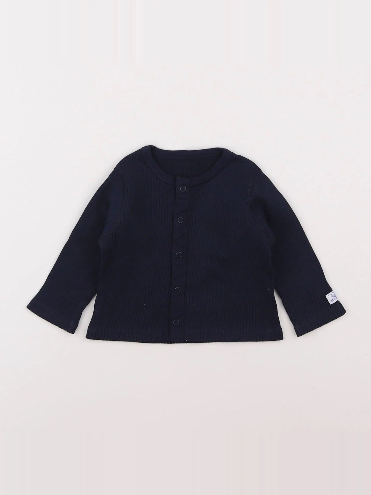 Petit Bateau - tee-shirt bleu - 6 mois