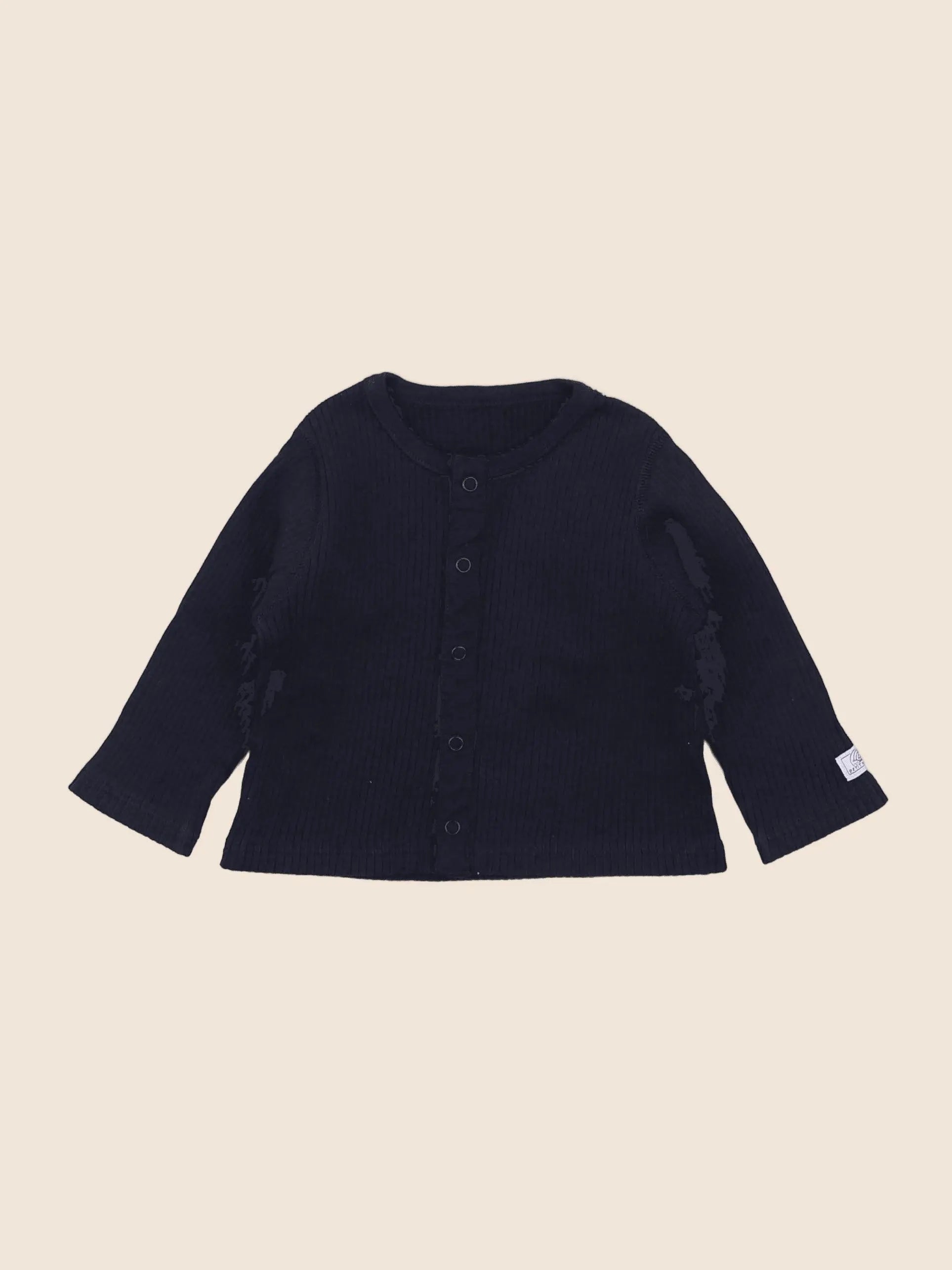 Petit Bateau - tee-shirt bleu - 6 mois