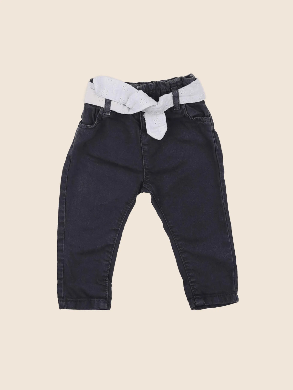 Vertbaudet - jean gris - 6 mois