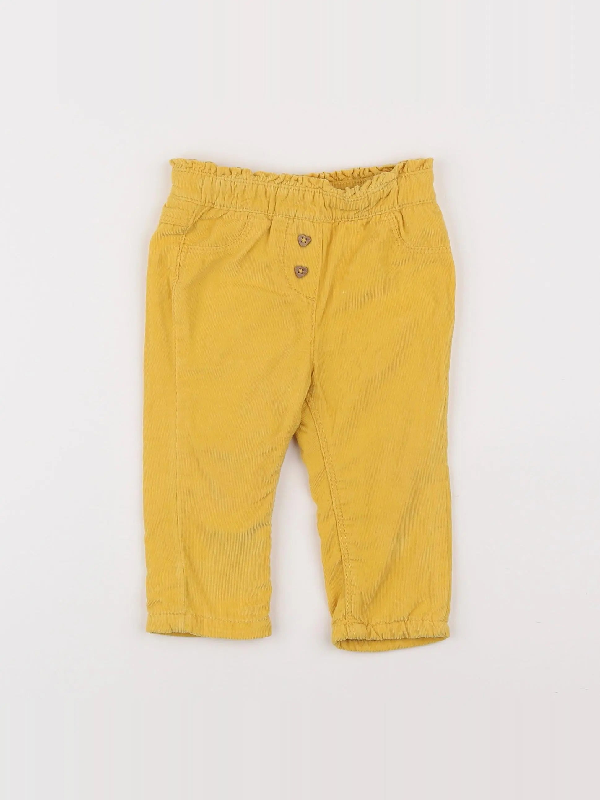 Tape à l'oeil - pantalon jaune - 6 mois