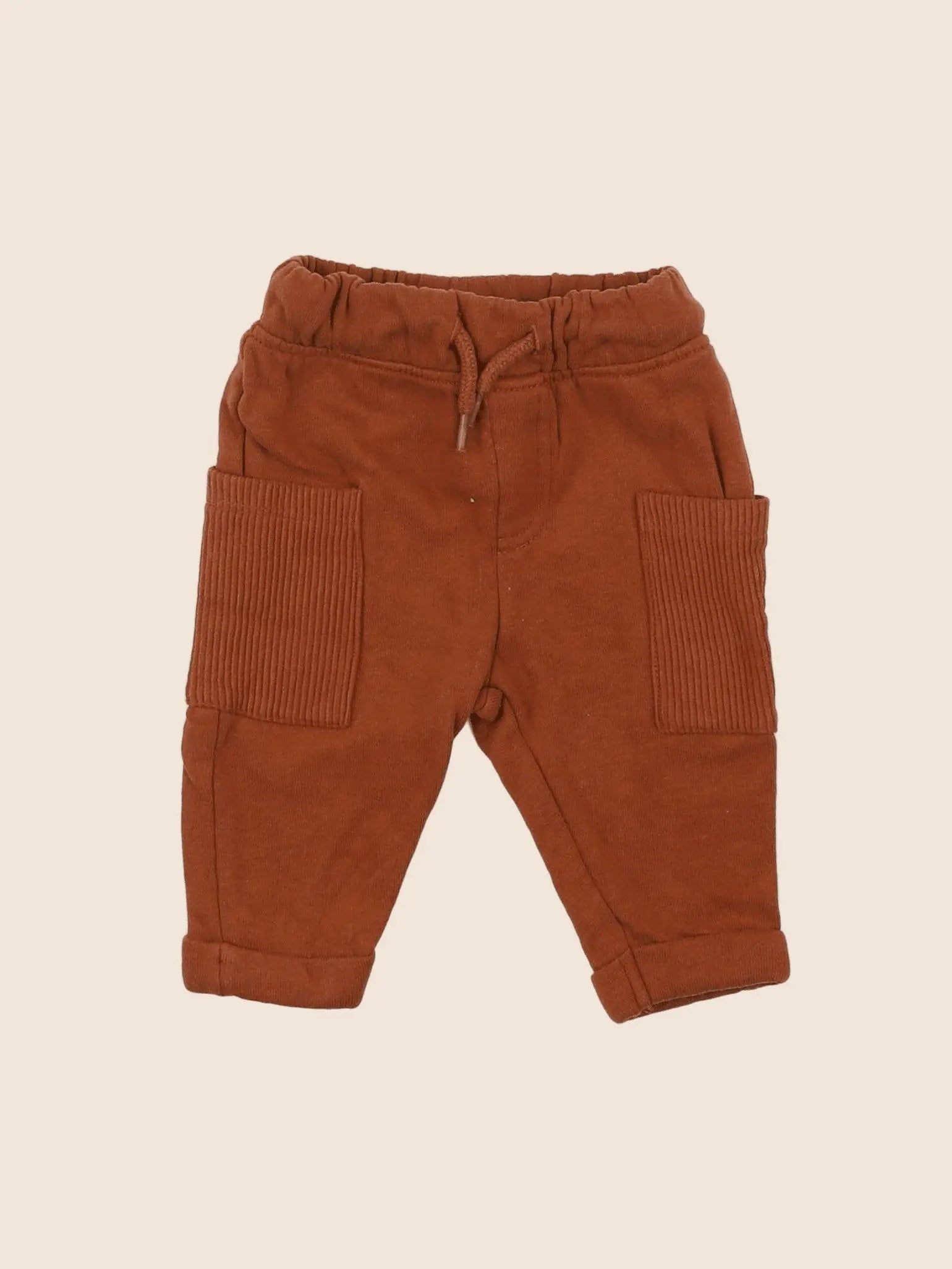 Vertbaudet - pantalon doublé marron - 3 mois