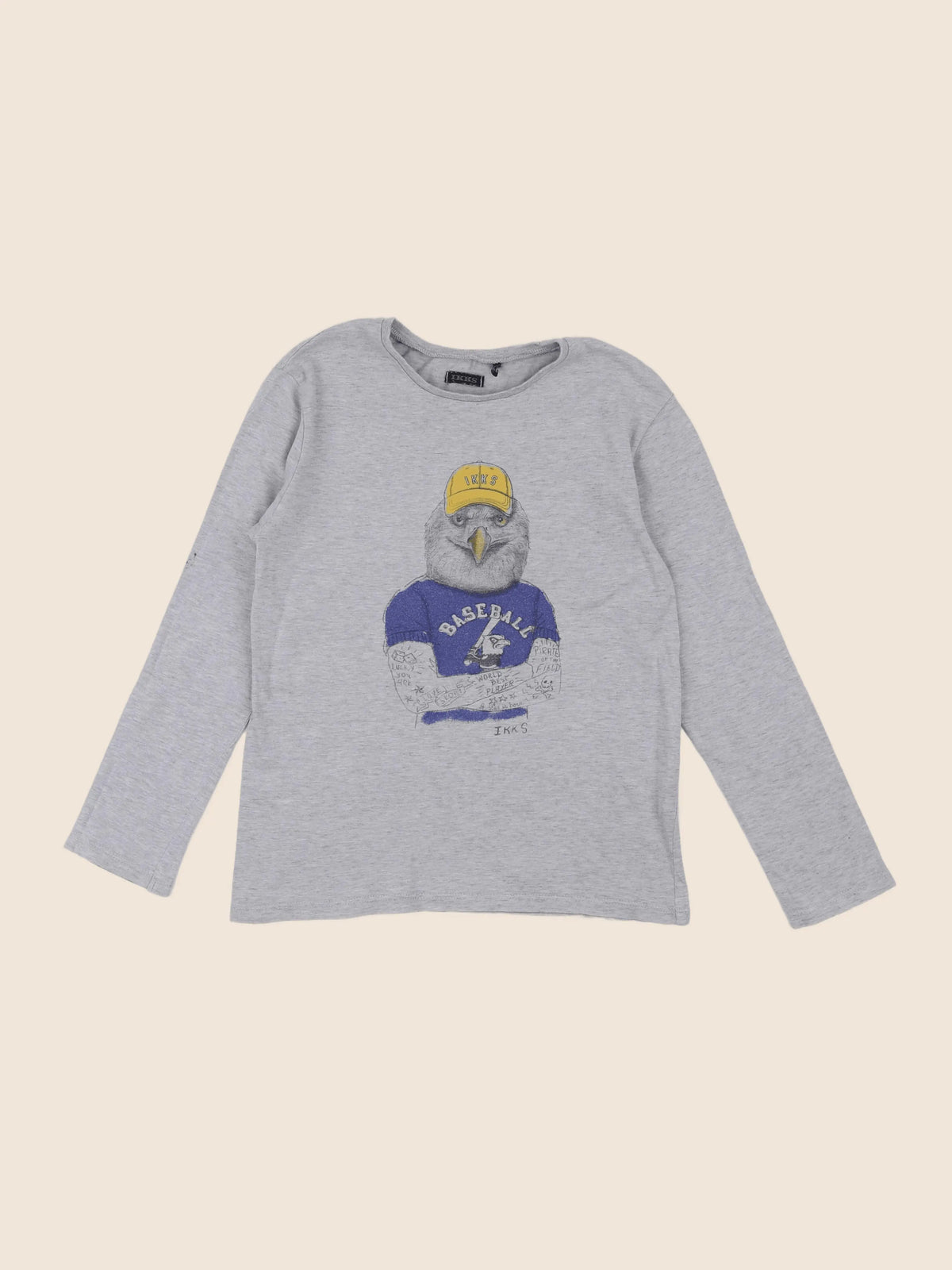 IKKS - tee-shirt gris - 8 ans