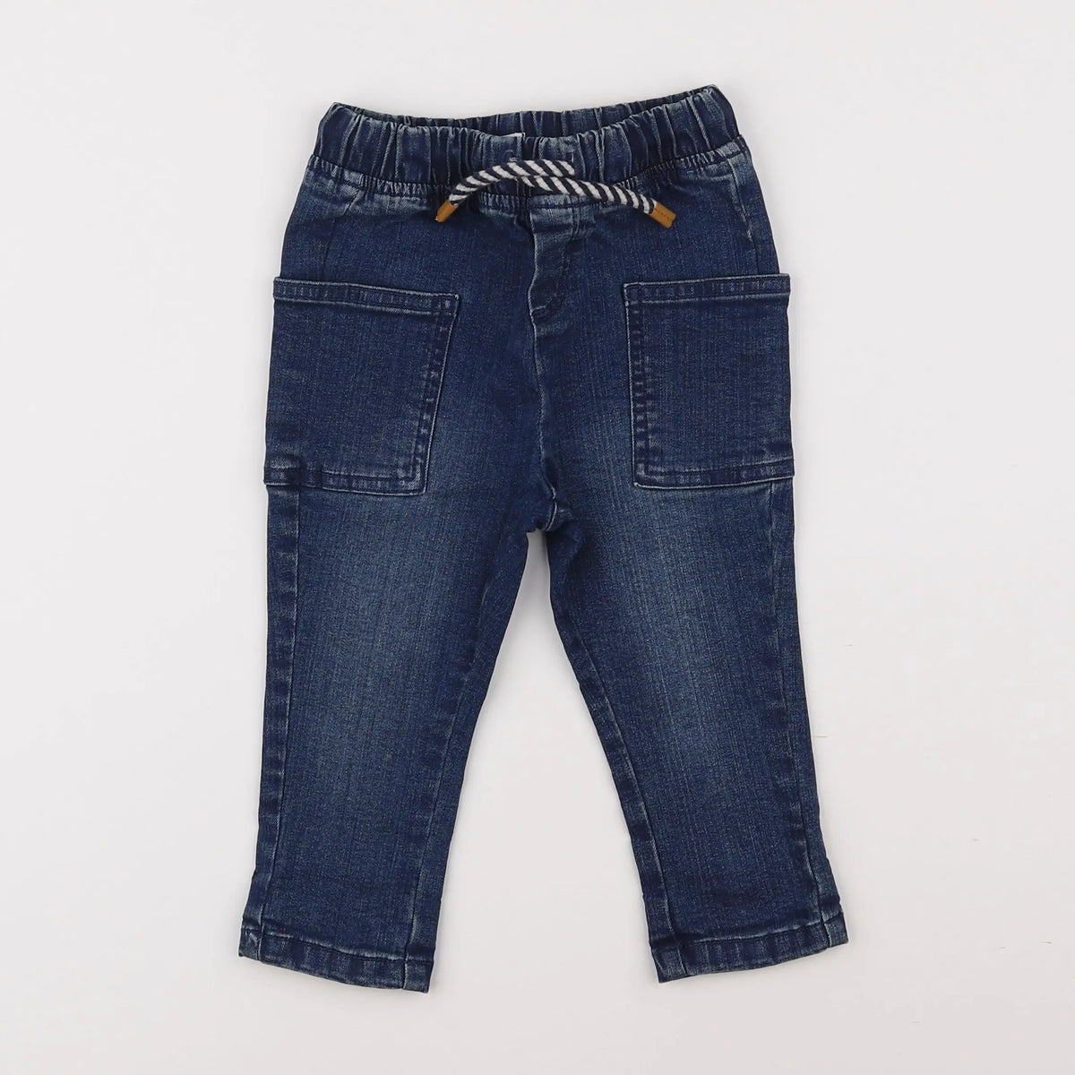Vertbaudet - jegging bleu - 9 mois