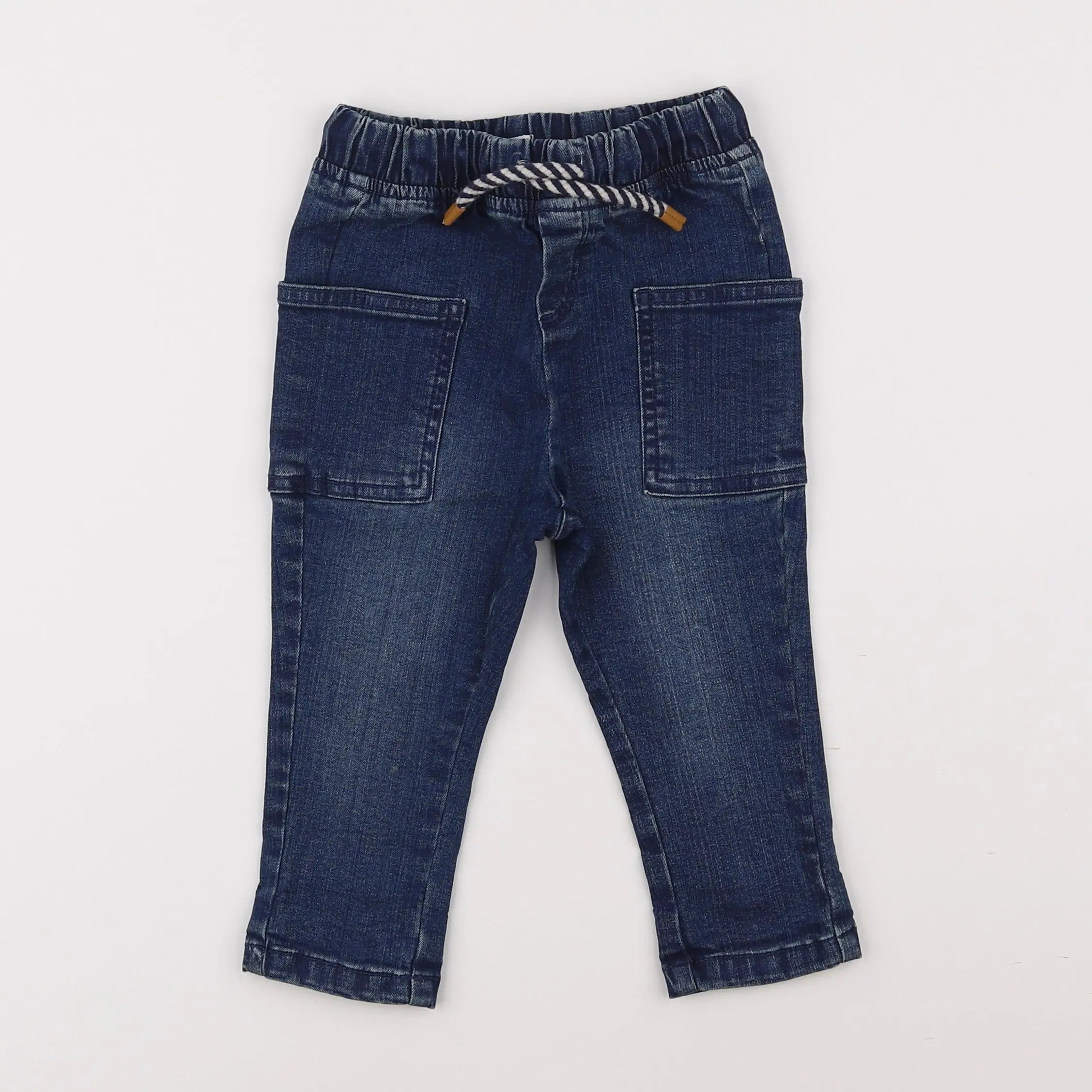 Vertbaudet - jegging bleu - 9 mois