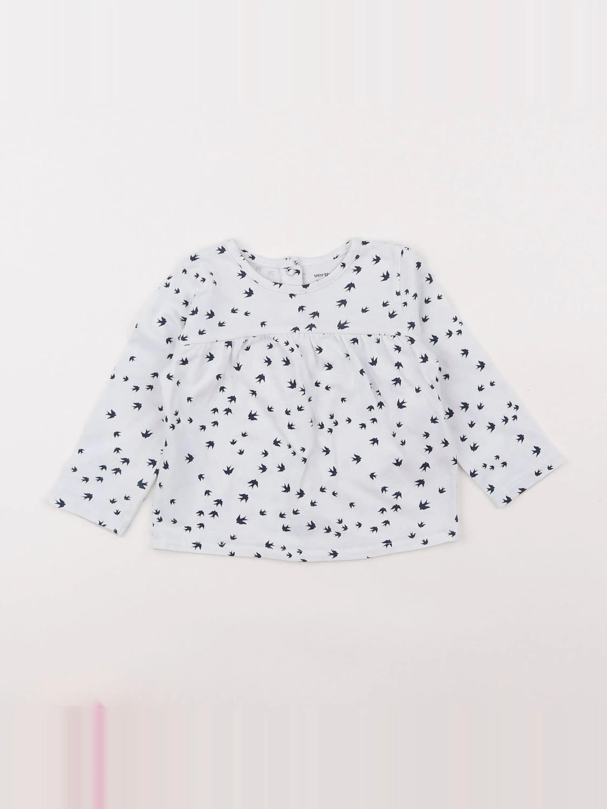 Vertbaudet - tee-shirt blanc - 9 mois