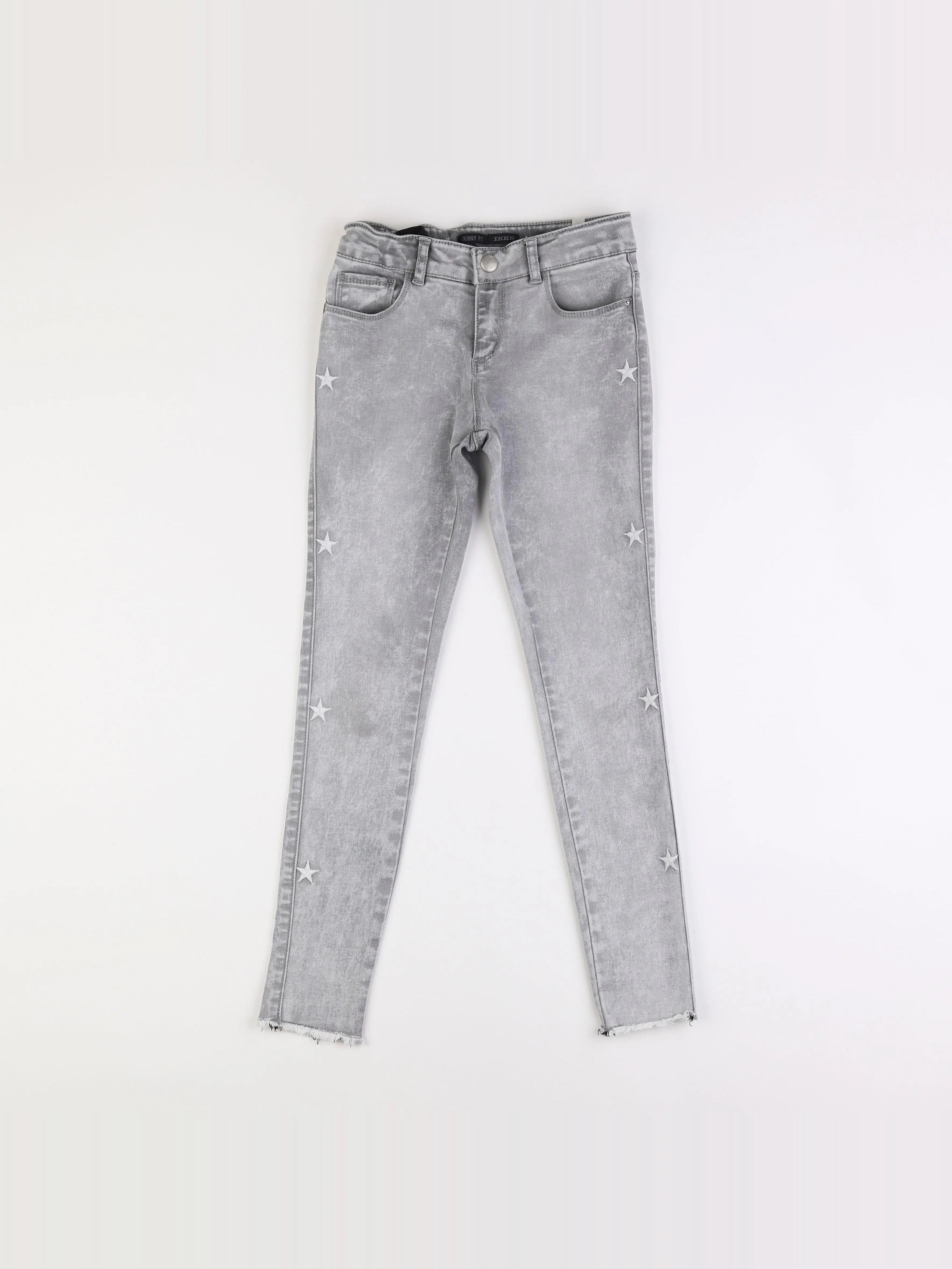 IKKS - jean gris - 10 ans