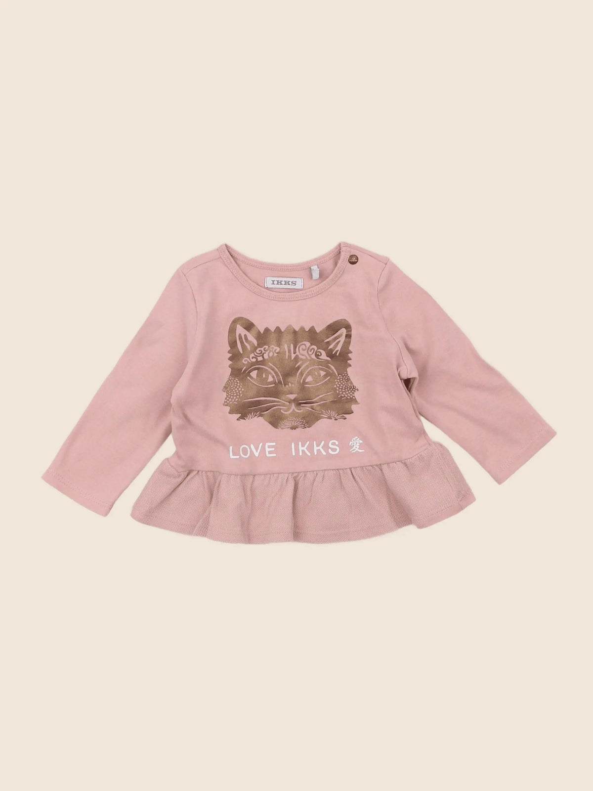 IKKS - tee-shirt rose - 6 mois