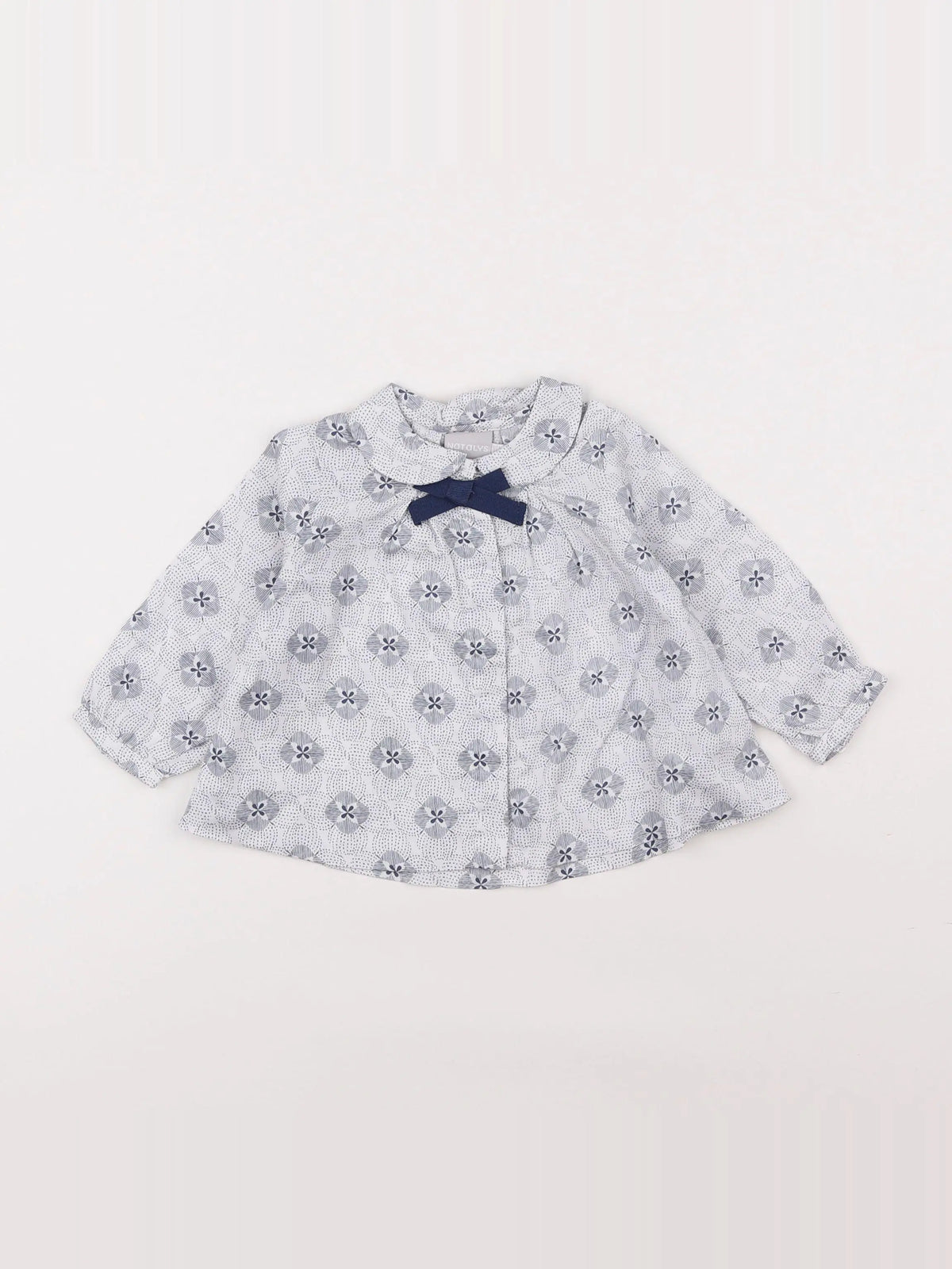 Natalys - blouse blanc, bleu - 6 mois