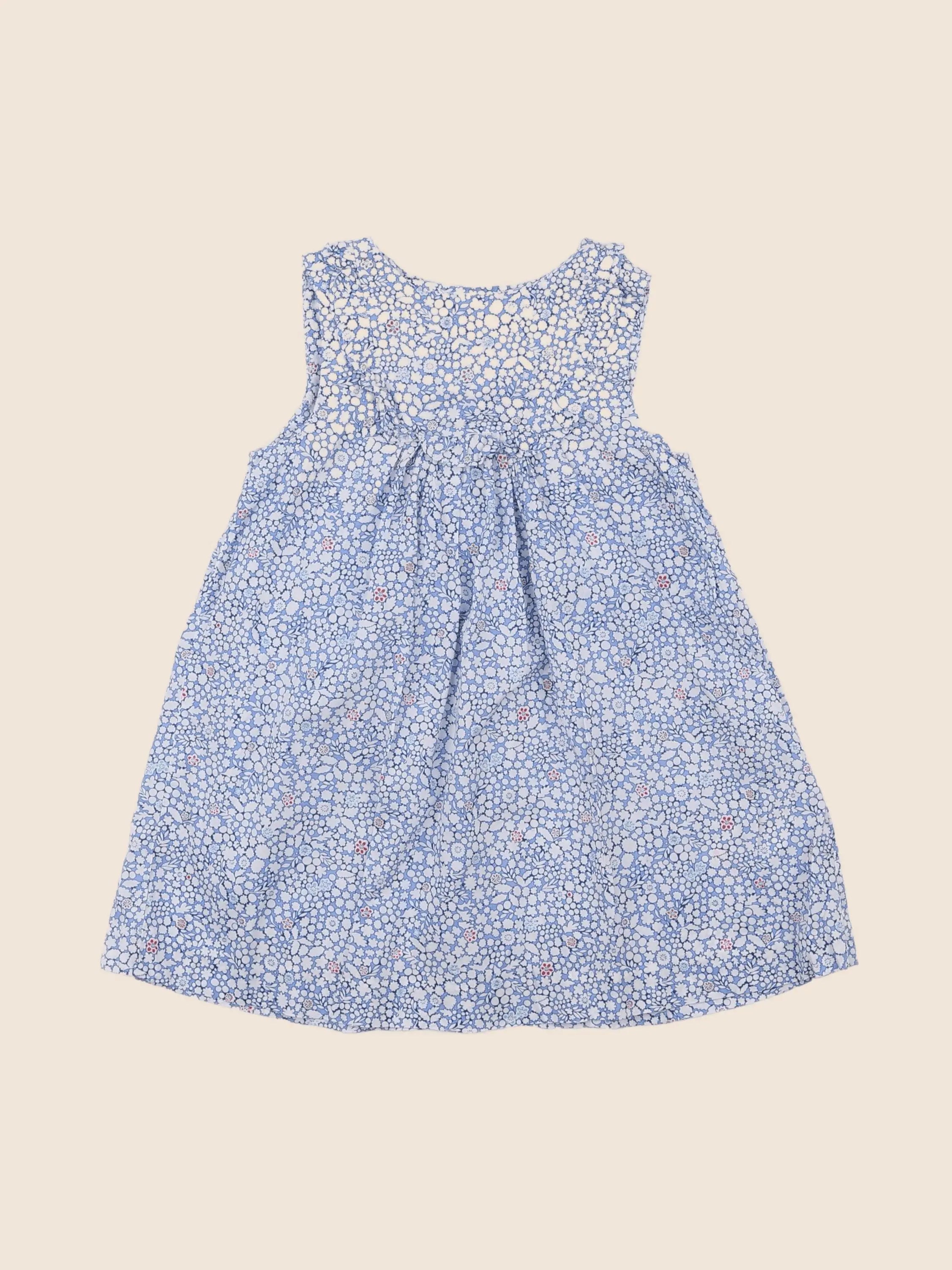 Jacadi - robe liberty bleu - 12 mois