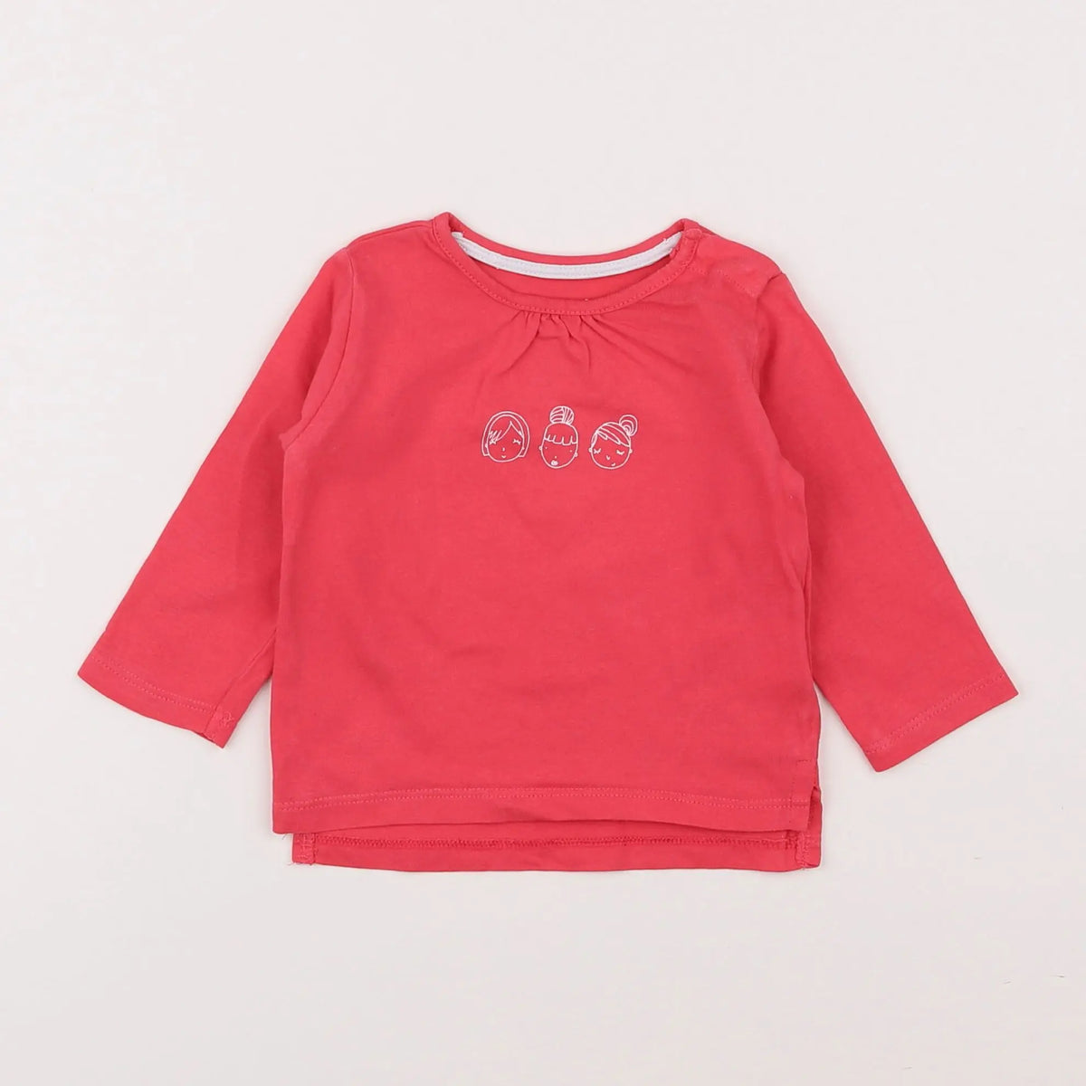 Vertbaudet - tee-shirt rose - 6 mois
