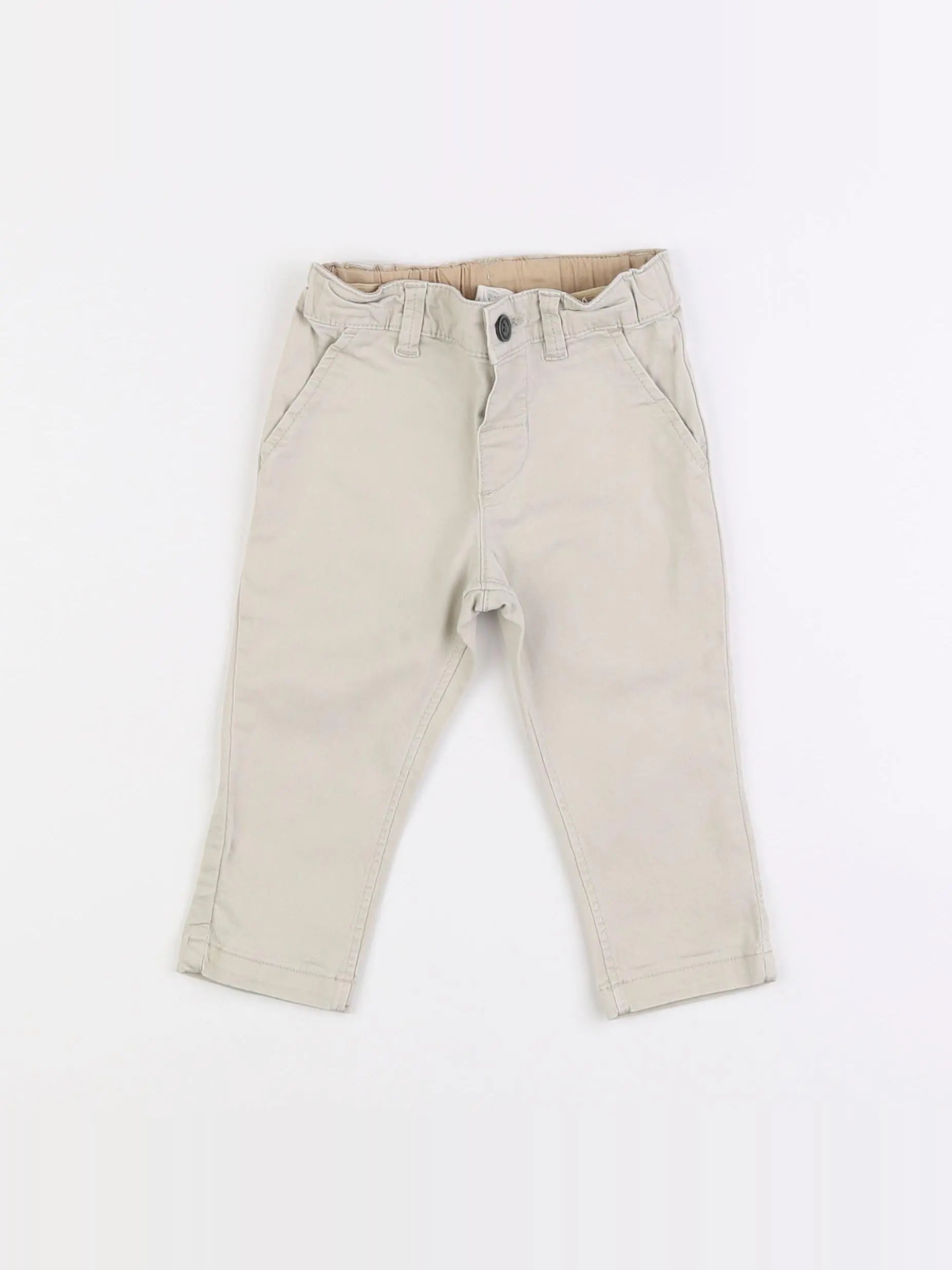 H&M - pantalon beige - 6/9 mois