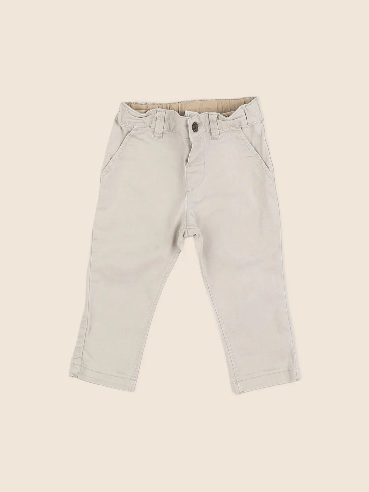 H&M - pantalon beige - 6/9 mois