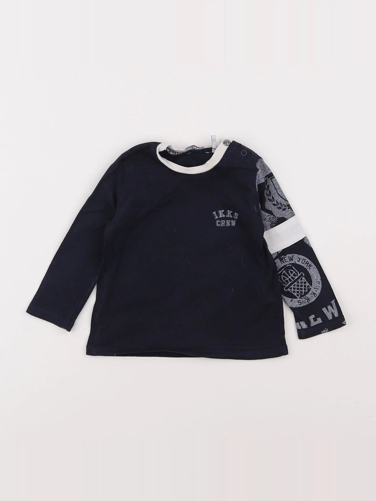 IKKS - tee-shirt bleu - 6 mois