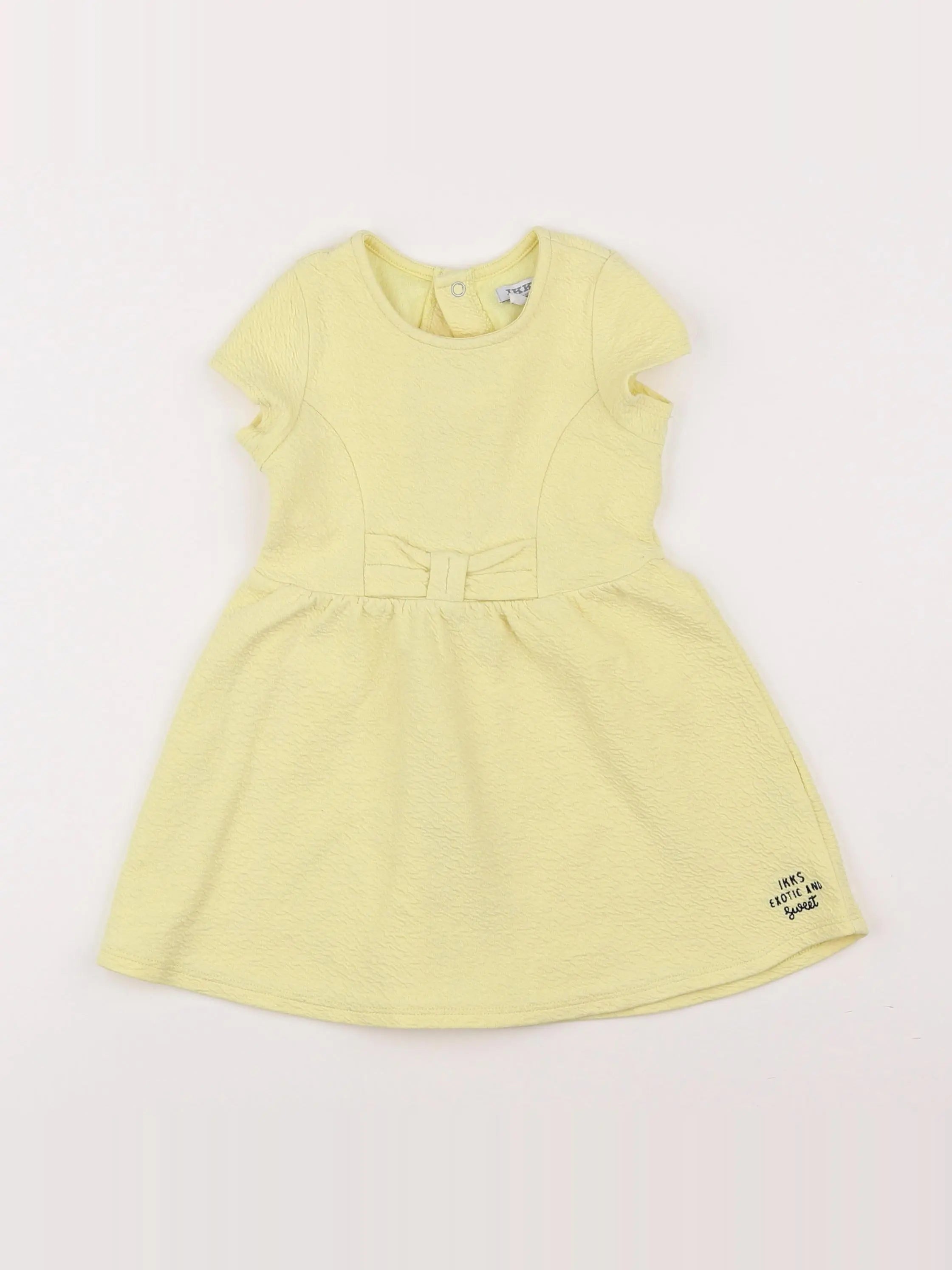 IKKS - robe jaune - 2 ans