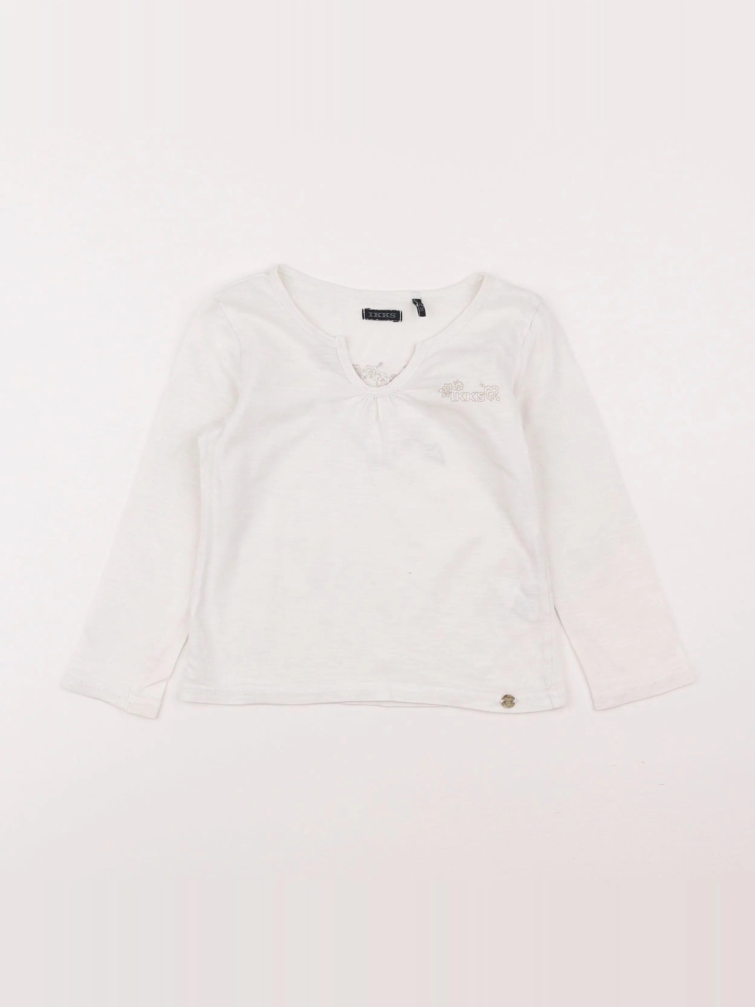 IKKS - tee-shirt imprimé au dos blanc - 3 ans