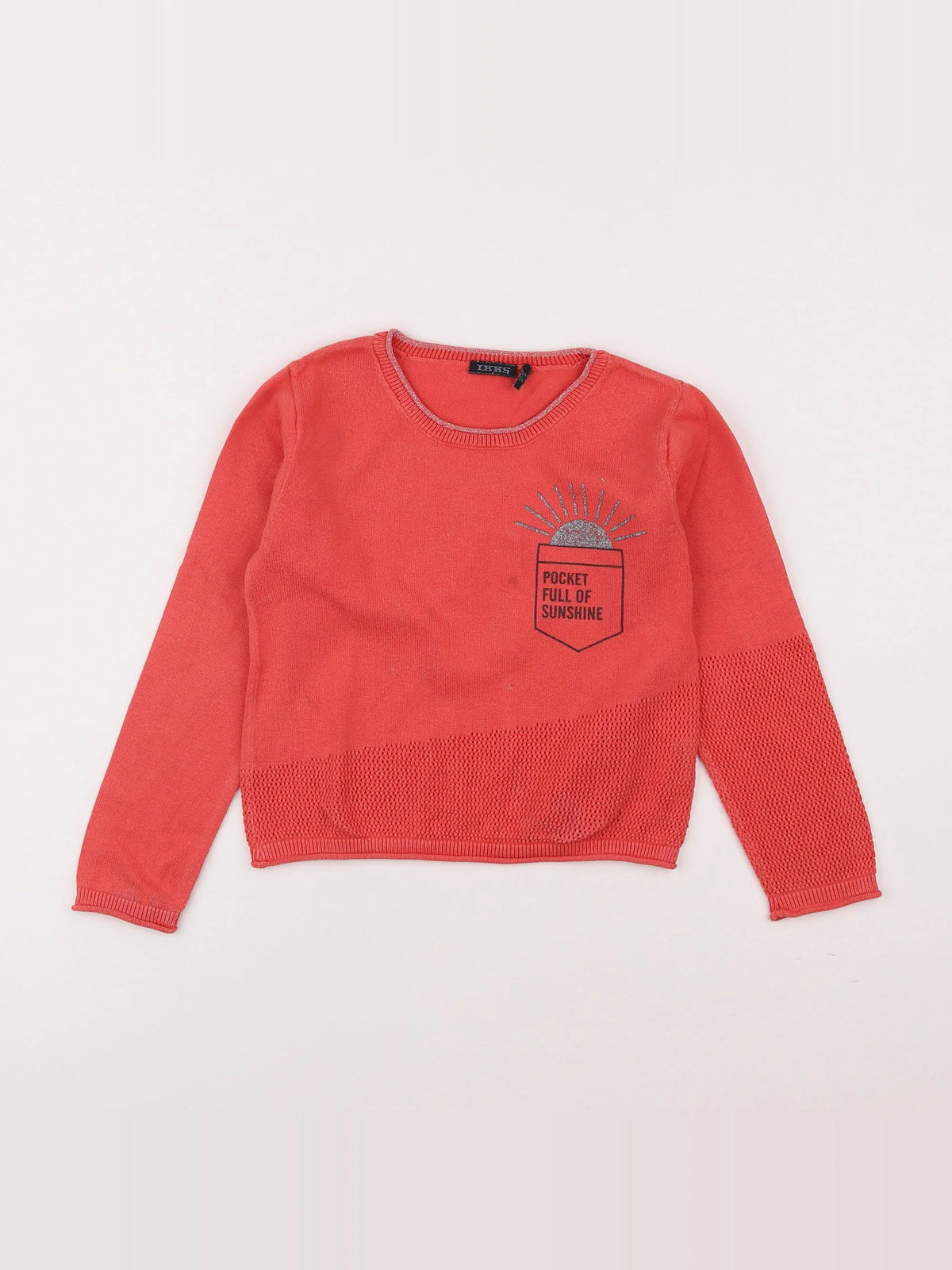 IKKS - pull rose - 6 ans