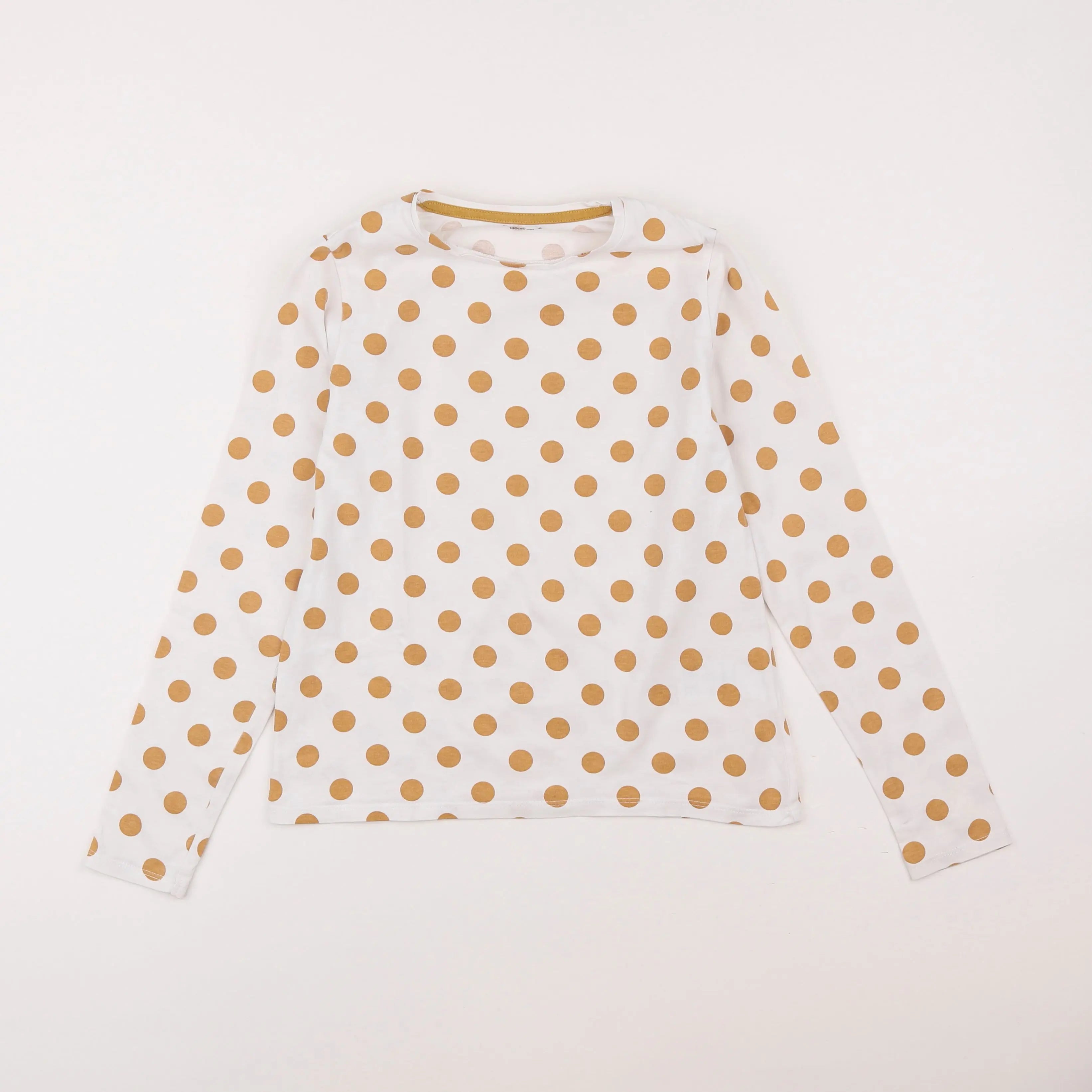 Vertbaudet - tee-shirt blanc, jaune - 10 ans