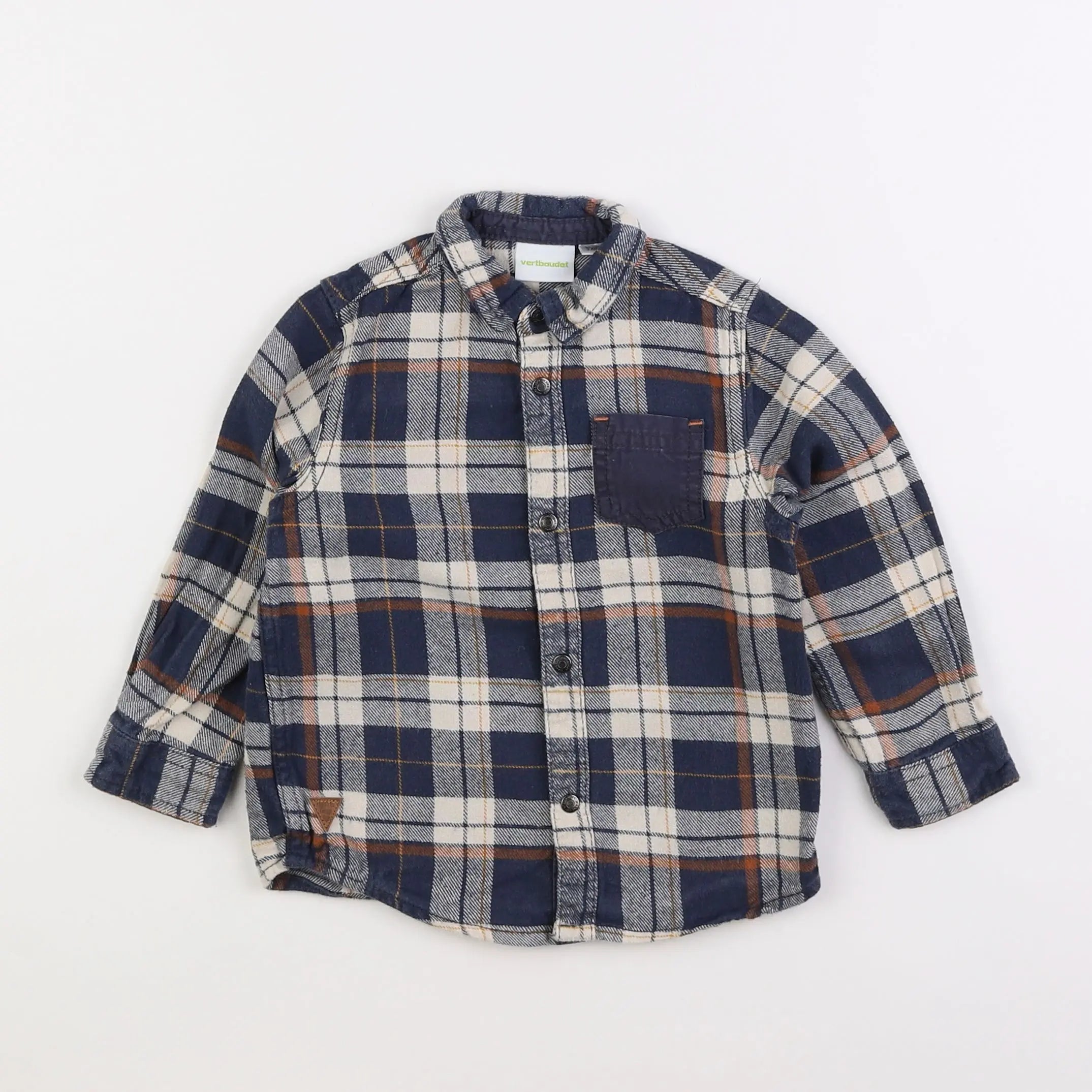 Vertbaudet - chemise multicolore - 3 ans