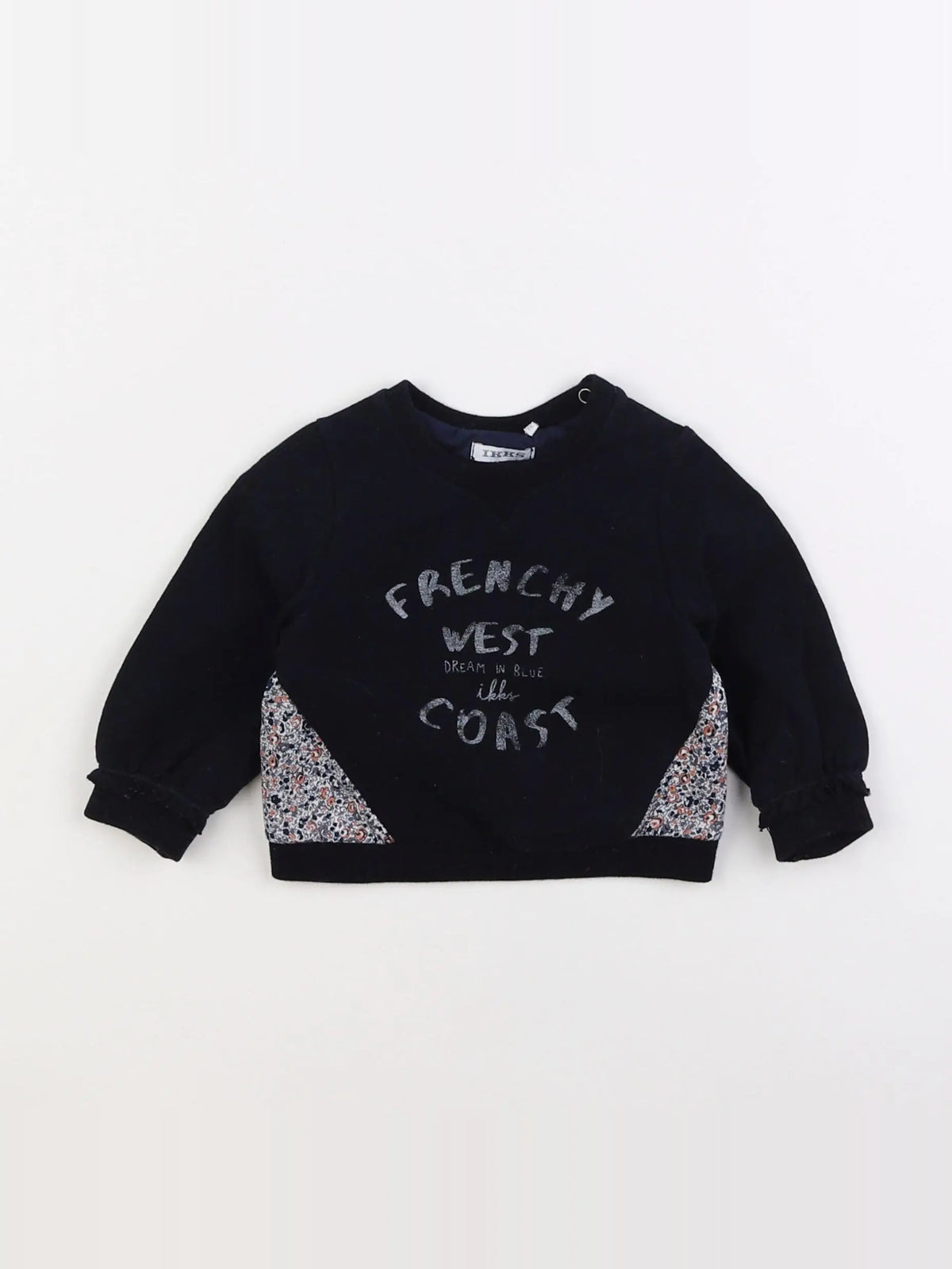 IKKS - sweat noir - 12 mois