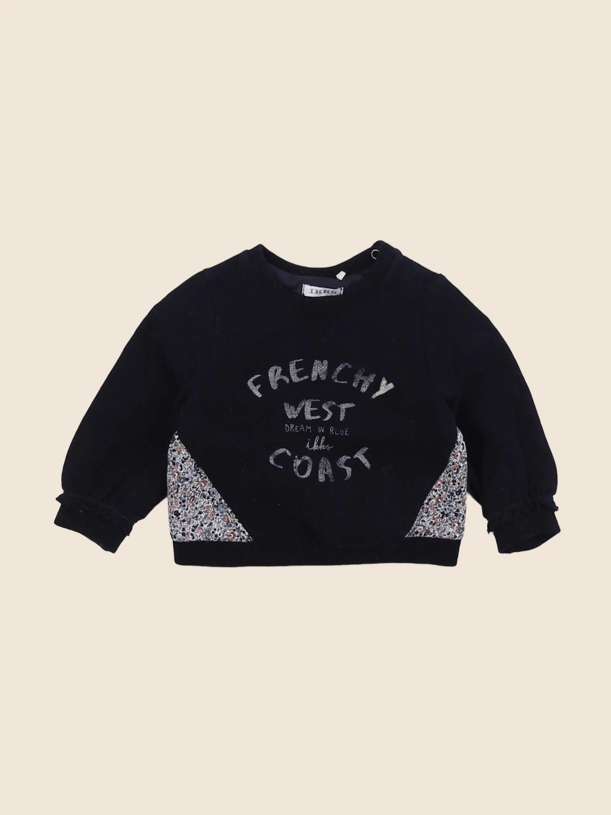IKKS - sweat noir - 12 mois
