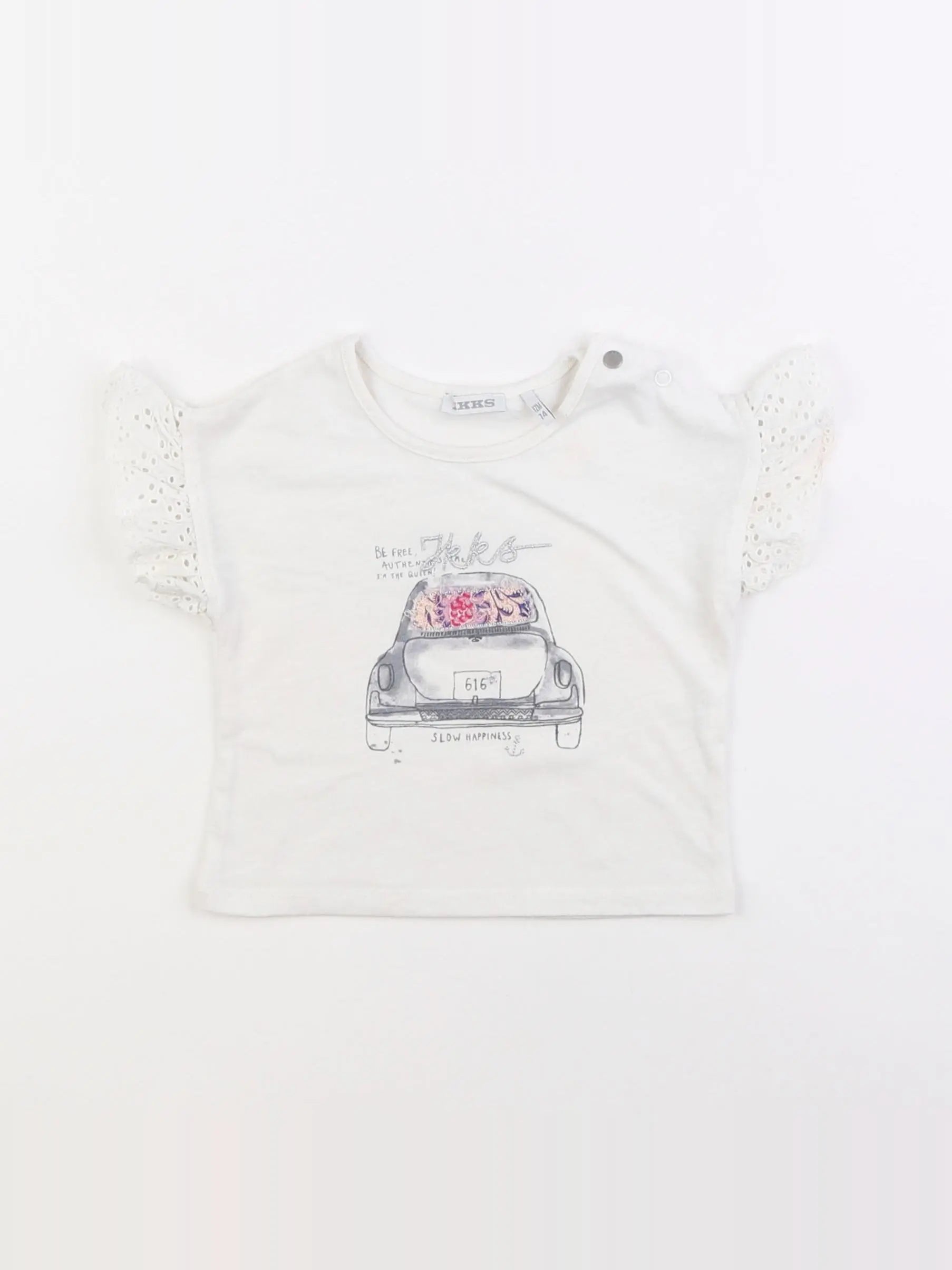 IKKS - tee-shirt blanc - 12 mois
