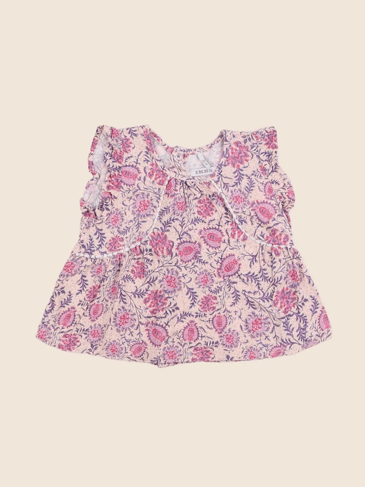 IKKS - blouse rose - 12 mois