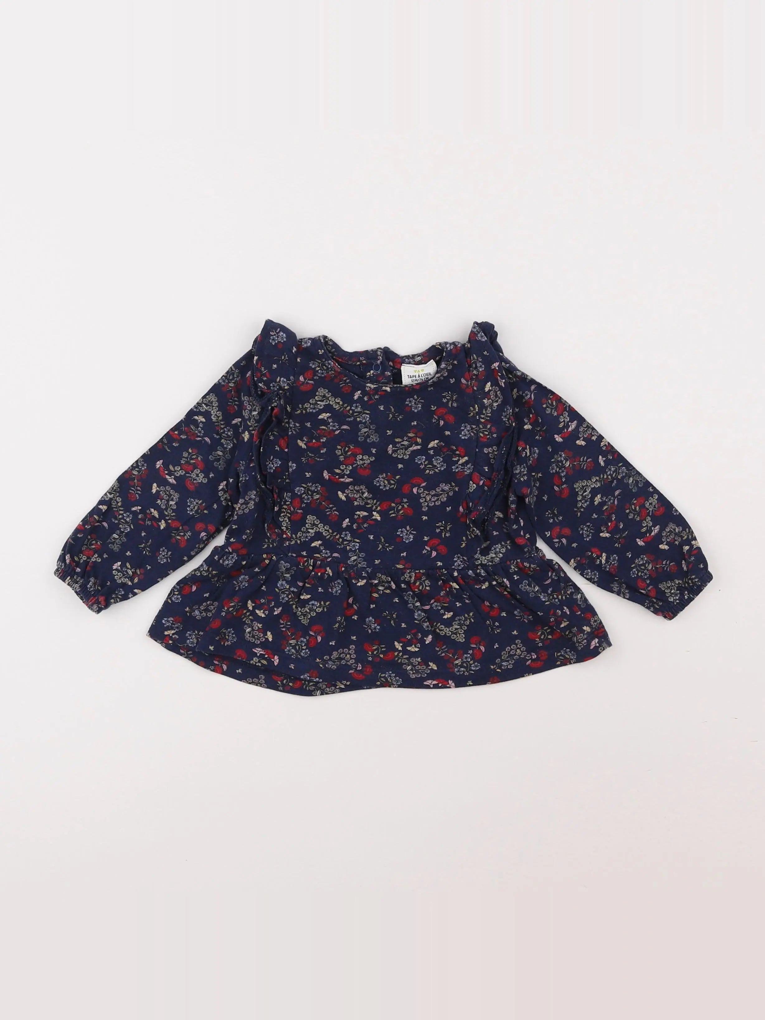 Tape à l'oeil - blouse bleu - 12 mois