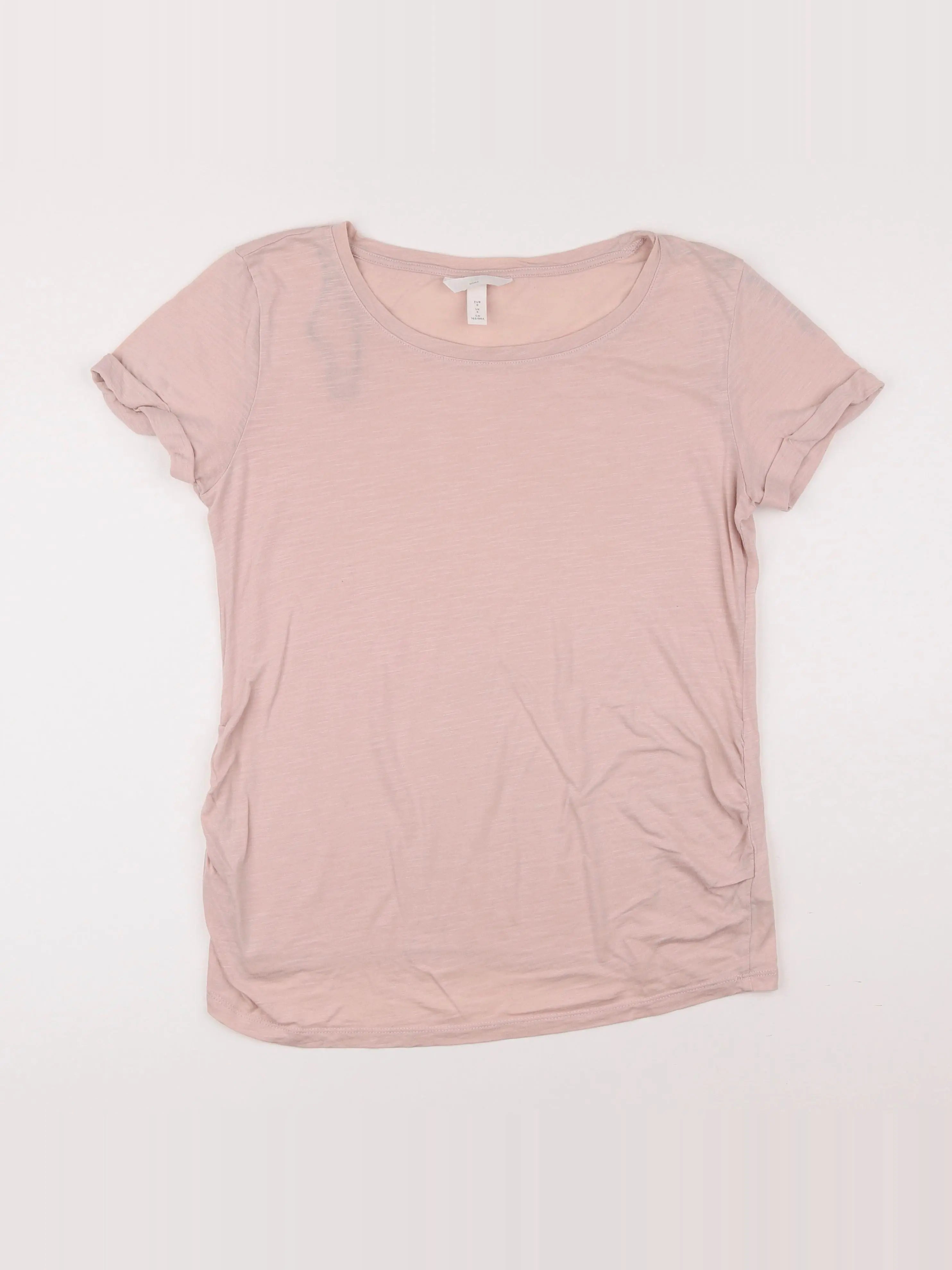 H&M - tee-shirt grossesse rose - s