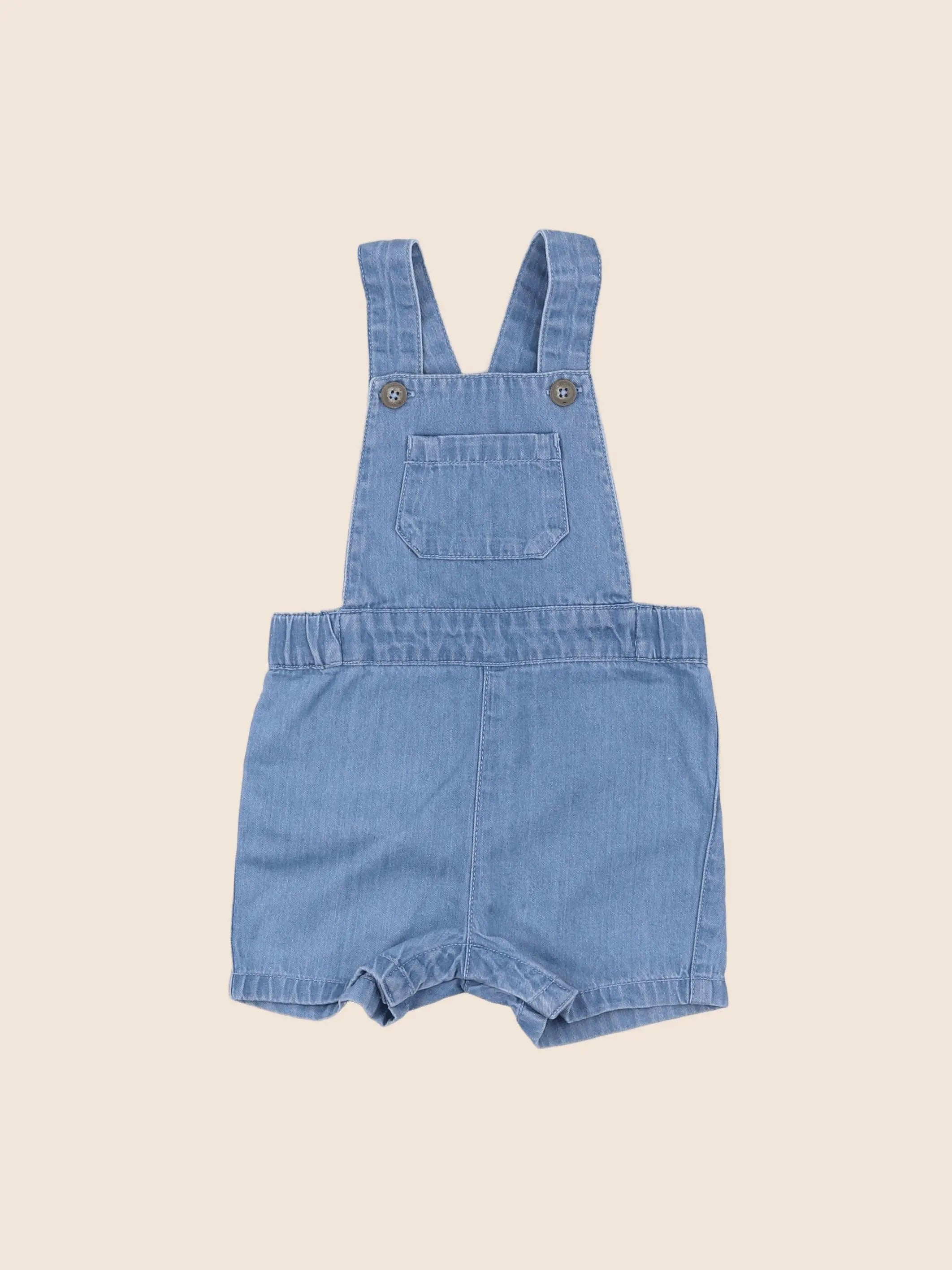 Petit Bateau - salopette bleu - 6 mois