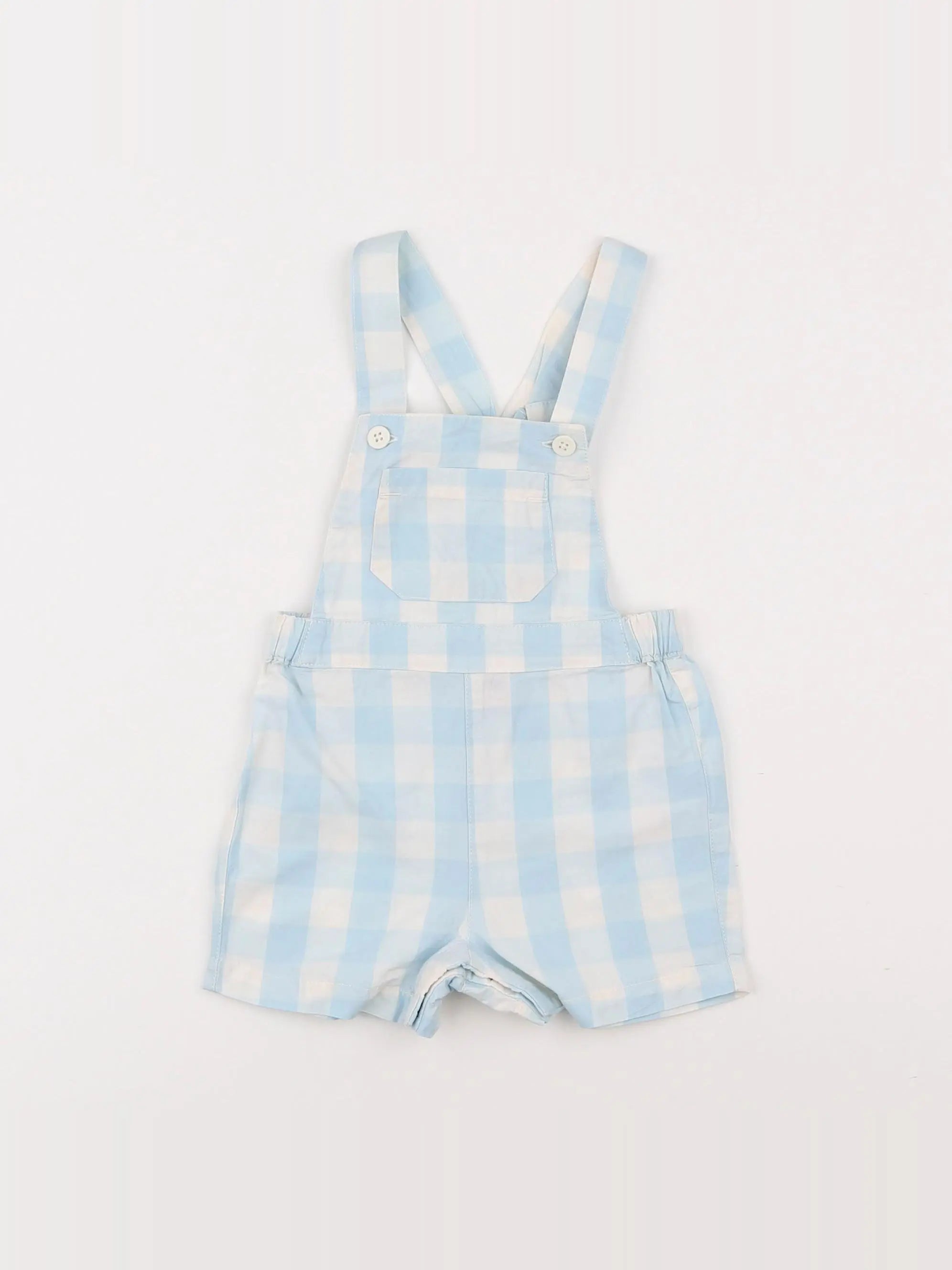 Petit Bateau - salopette bleu - 6 mois