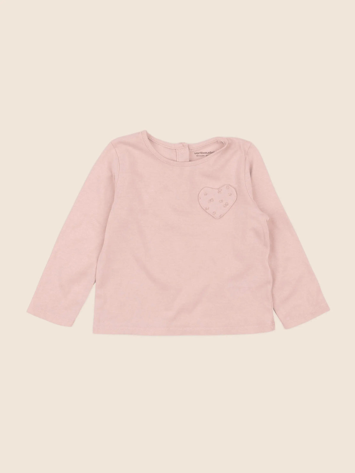 Vertbaudet - tee-shirt rose - 18 mois