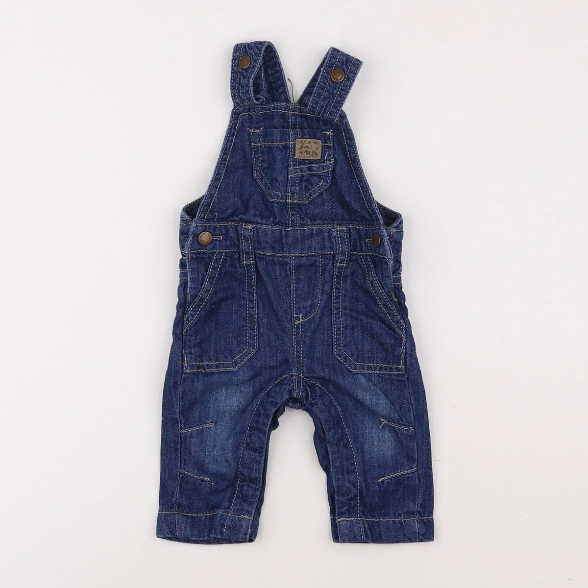 Vertbaudet - salopette bleu - 3 mois