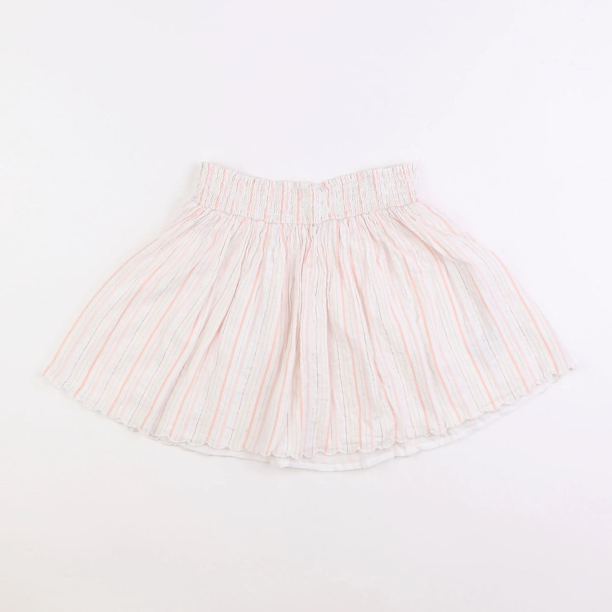 Vertbaudet - jupe blanc, rose, or - 10 ans